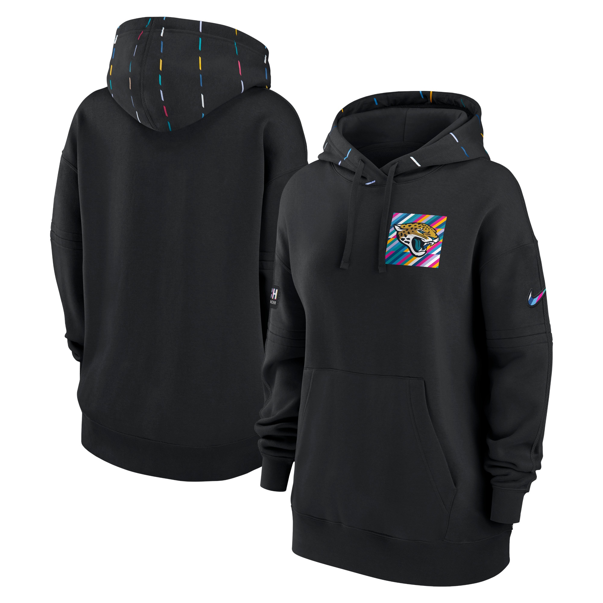 Jacksonville Jaguars  Women's 2023  Crucial Catch Club Pullover Hoodie - Black