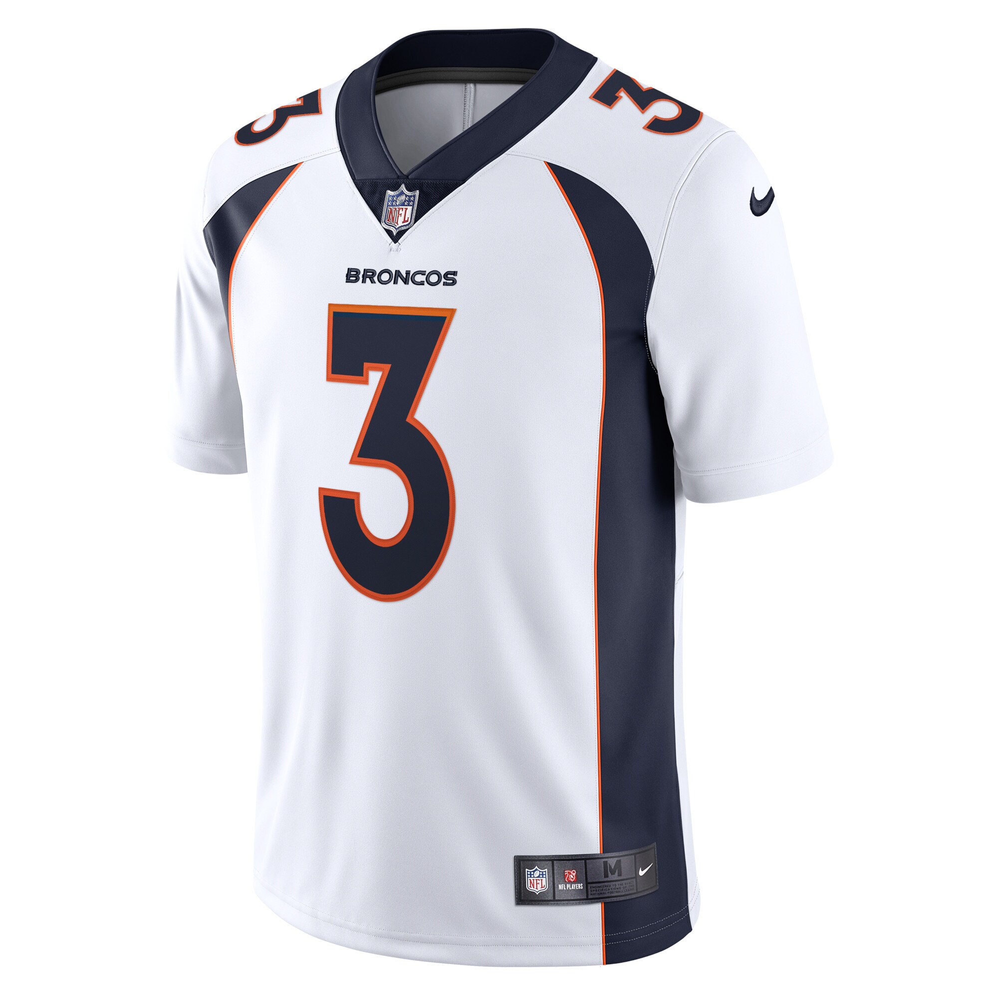 Russell Wilson Denver Broncos  Team Vapor Limited Jersey - White