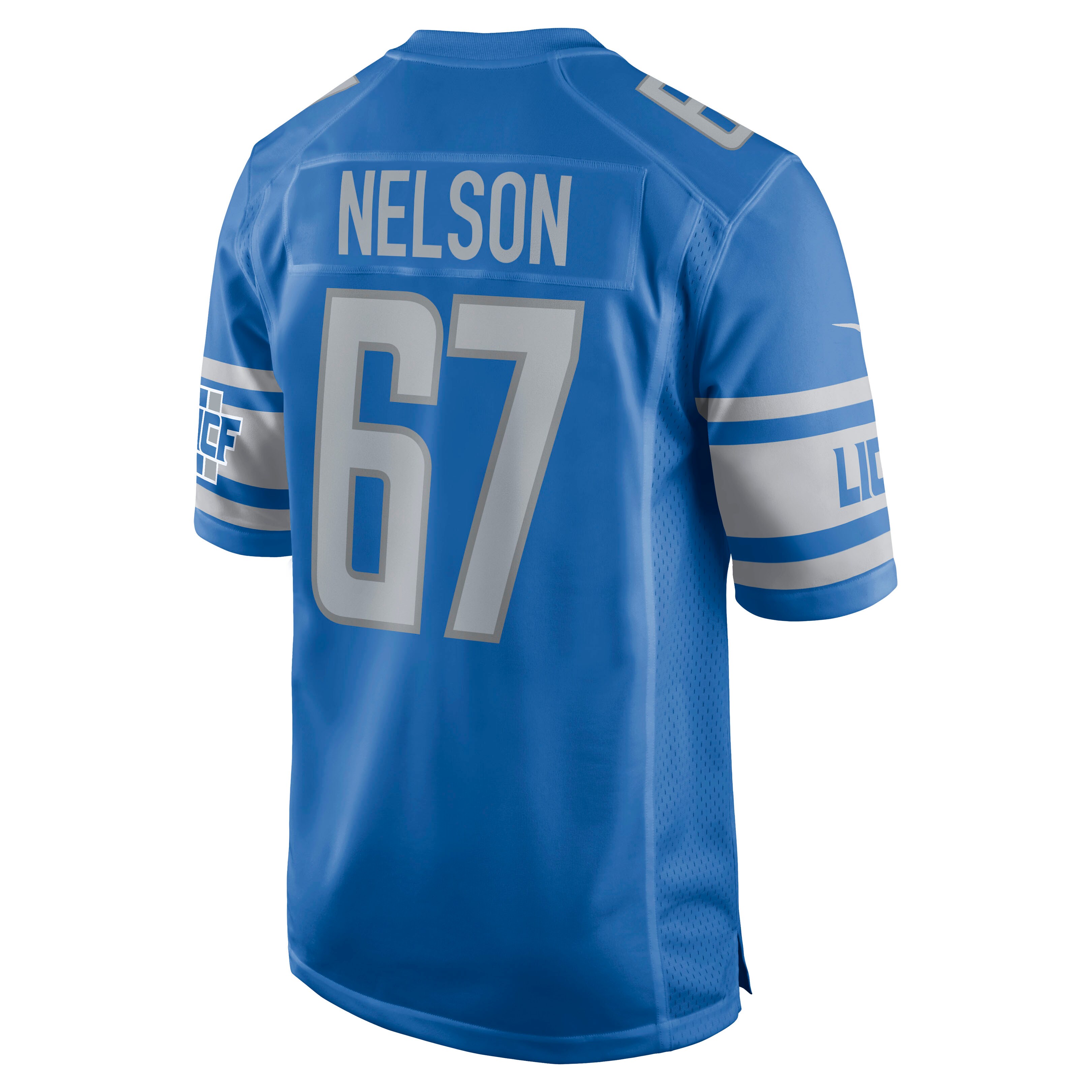 Matt Nelson Detroit Lions  Game Jersey - Blue