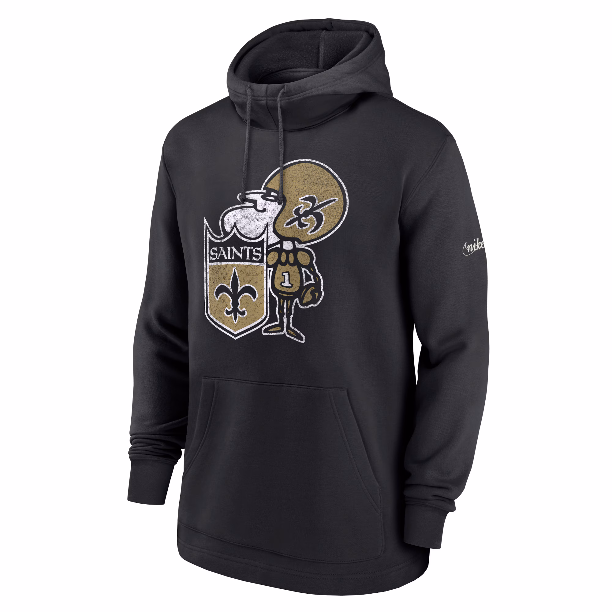 New Orleans Saints Classic Pullover Hoodie - Black