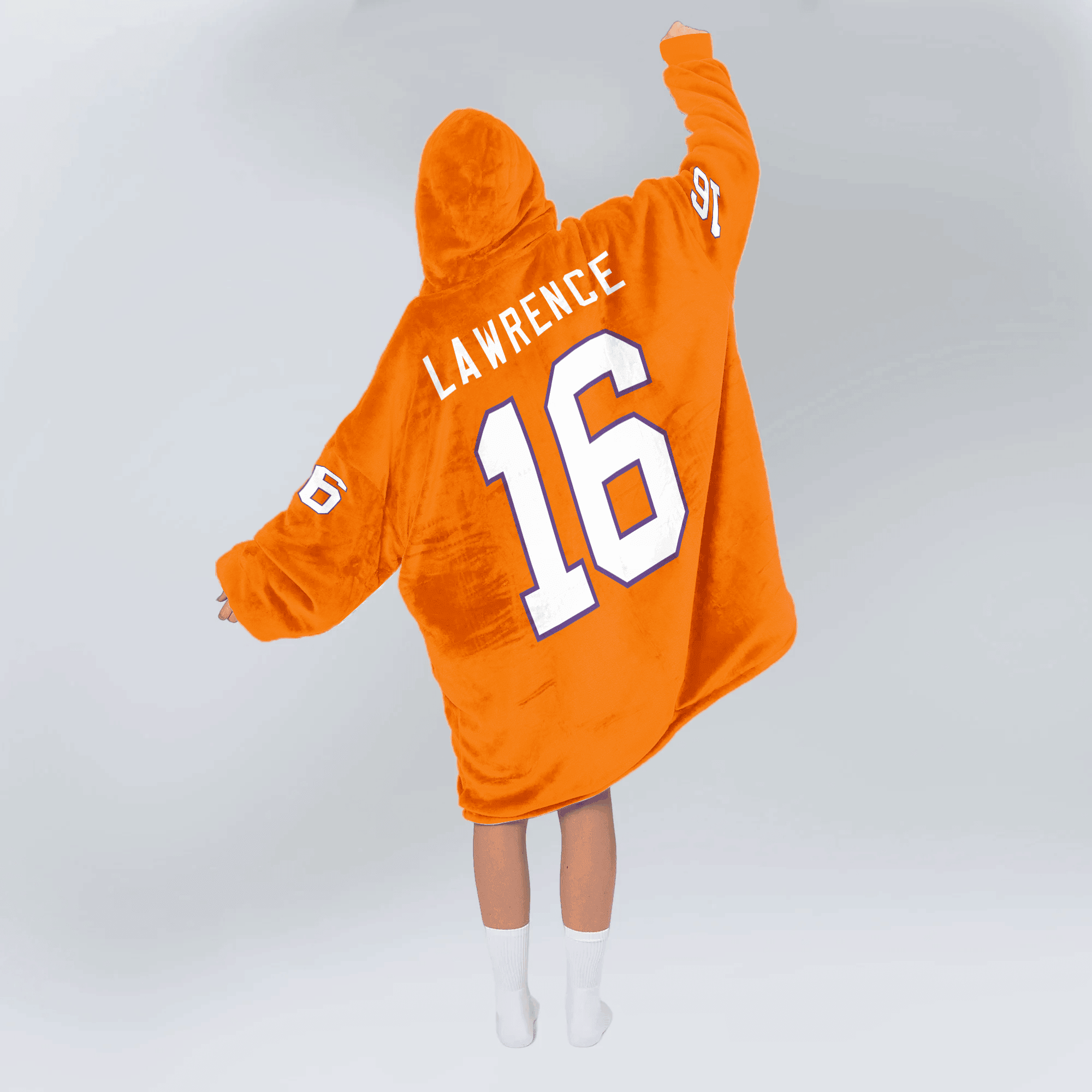 Adult 16 Clemson Football Unisex Blanket Hoodie