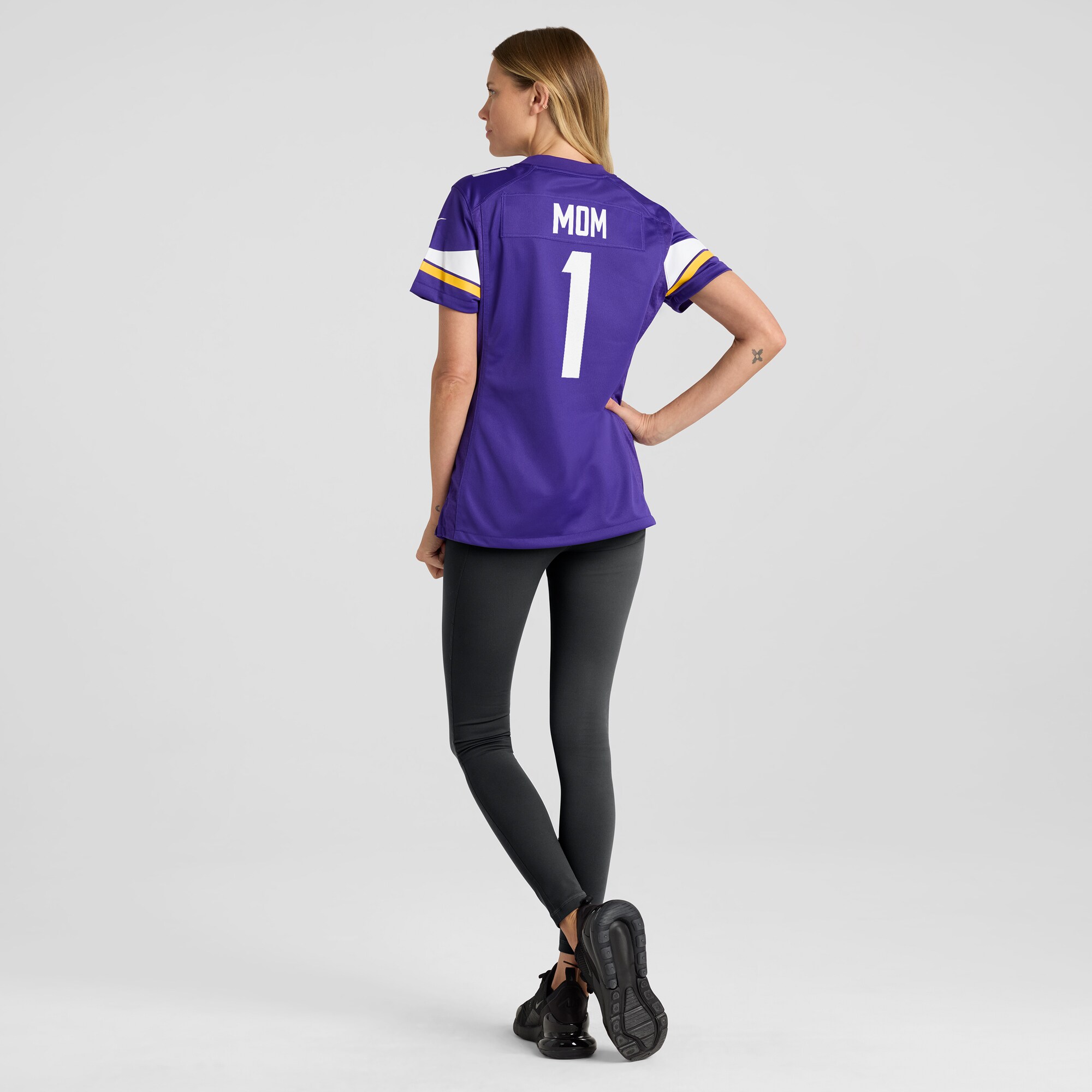 Number 1 Mom Minnesota Vikings Women's Game Jersey - Purple