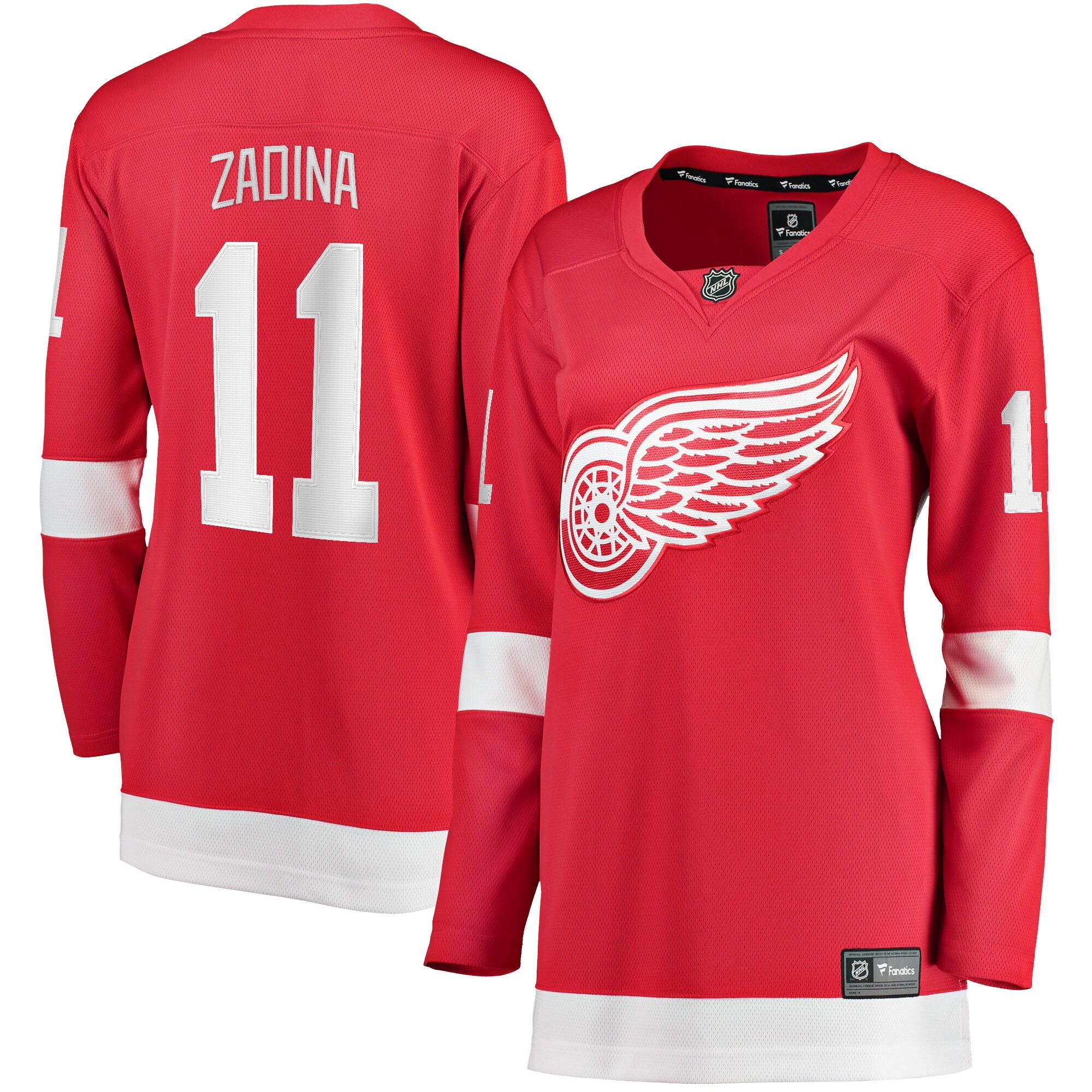 Filip Zadina Detroit Red Wings Women's Home Breakaway Player Jersey - Red