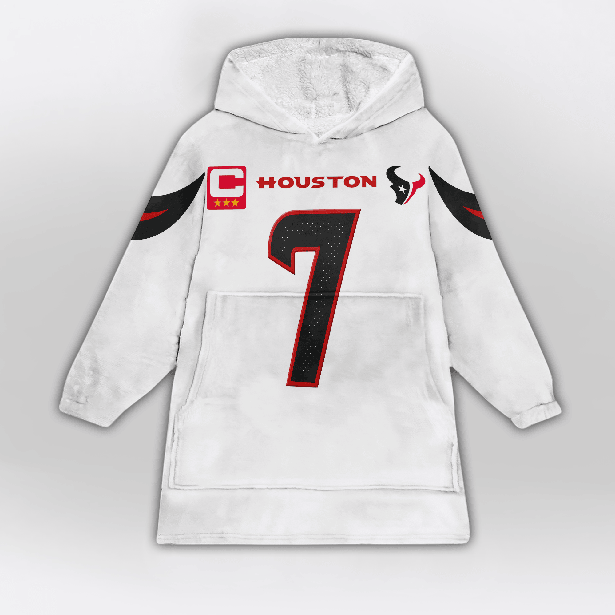 Kid C.J.S 7 Captain Houston Football Unisex Blanket Hoodie