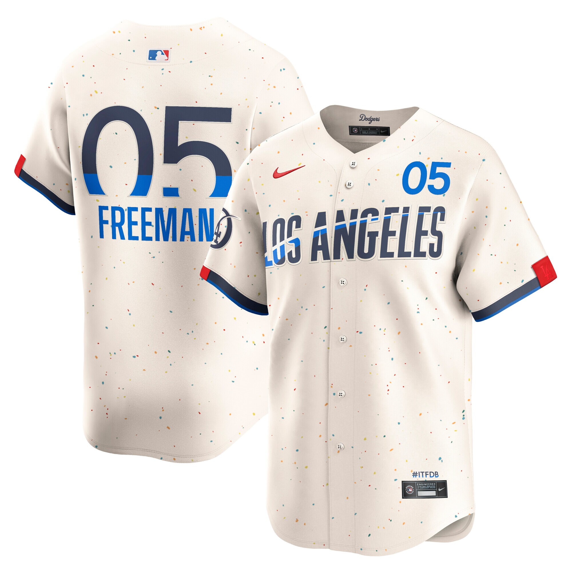 Men's Los Angeles Dodgers Freddie Freeman Cream City Connect Limited Player Jersey
