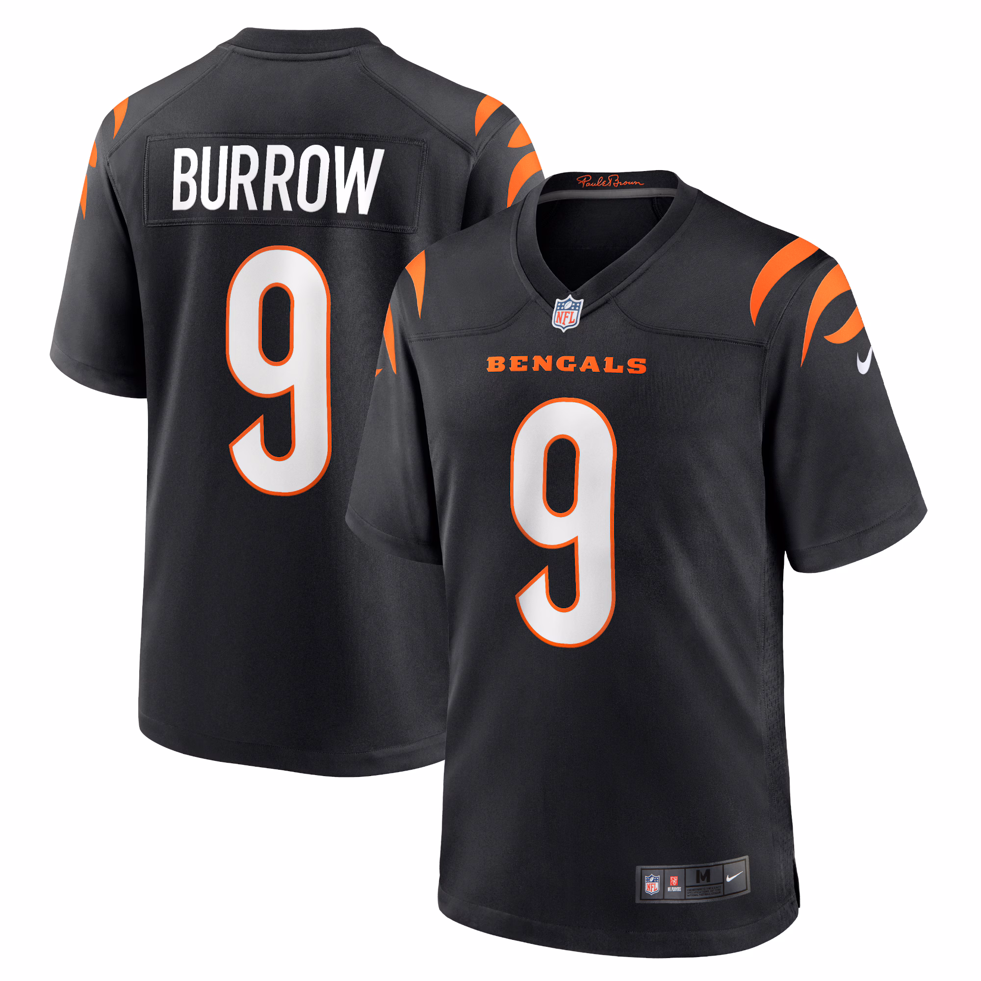 Joe Burrow Cincinnati Bengals Player Game Jersey - Black