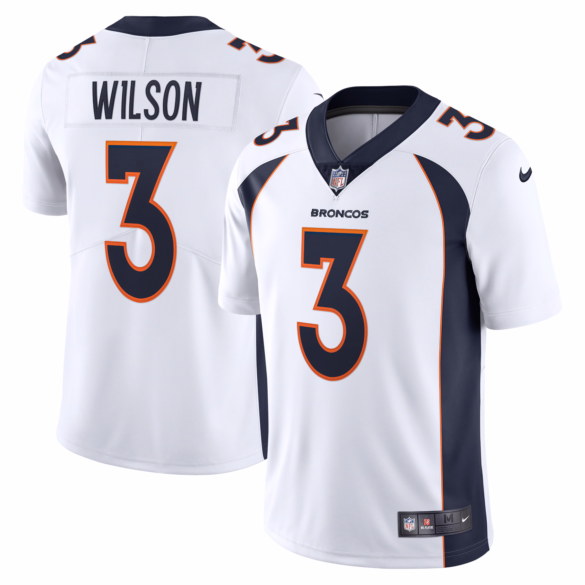 Russell Wilson Denver Broncos Team Vapor Limited Jersey - White