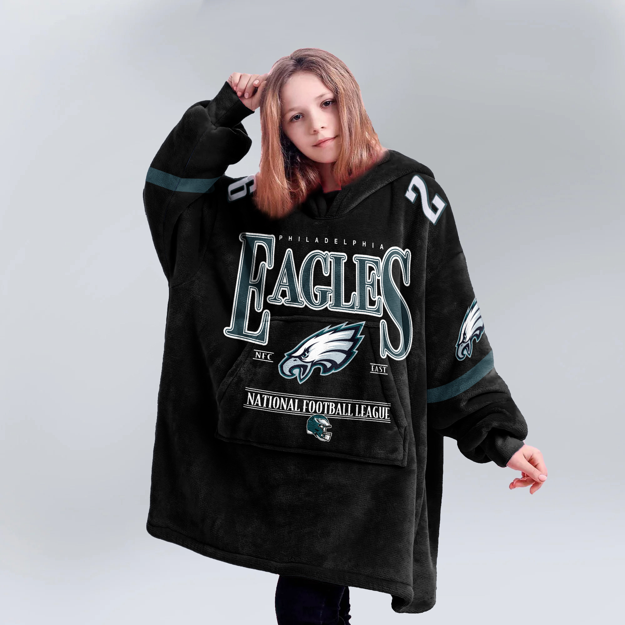 Adult S.B 26 Philadelphia Football Unisex Blanket Hoodie