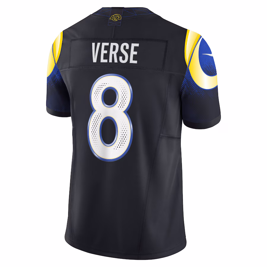 Jared Verse #8 Los Angeles Rams 2025 Rivalries Collection Limited Jersey - Midnight Blue