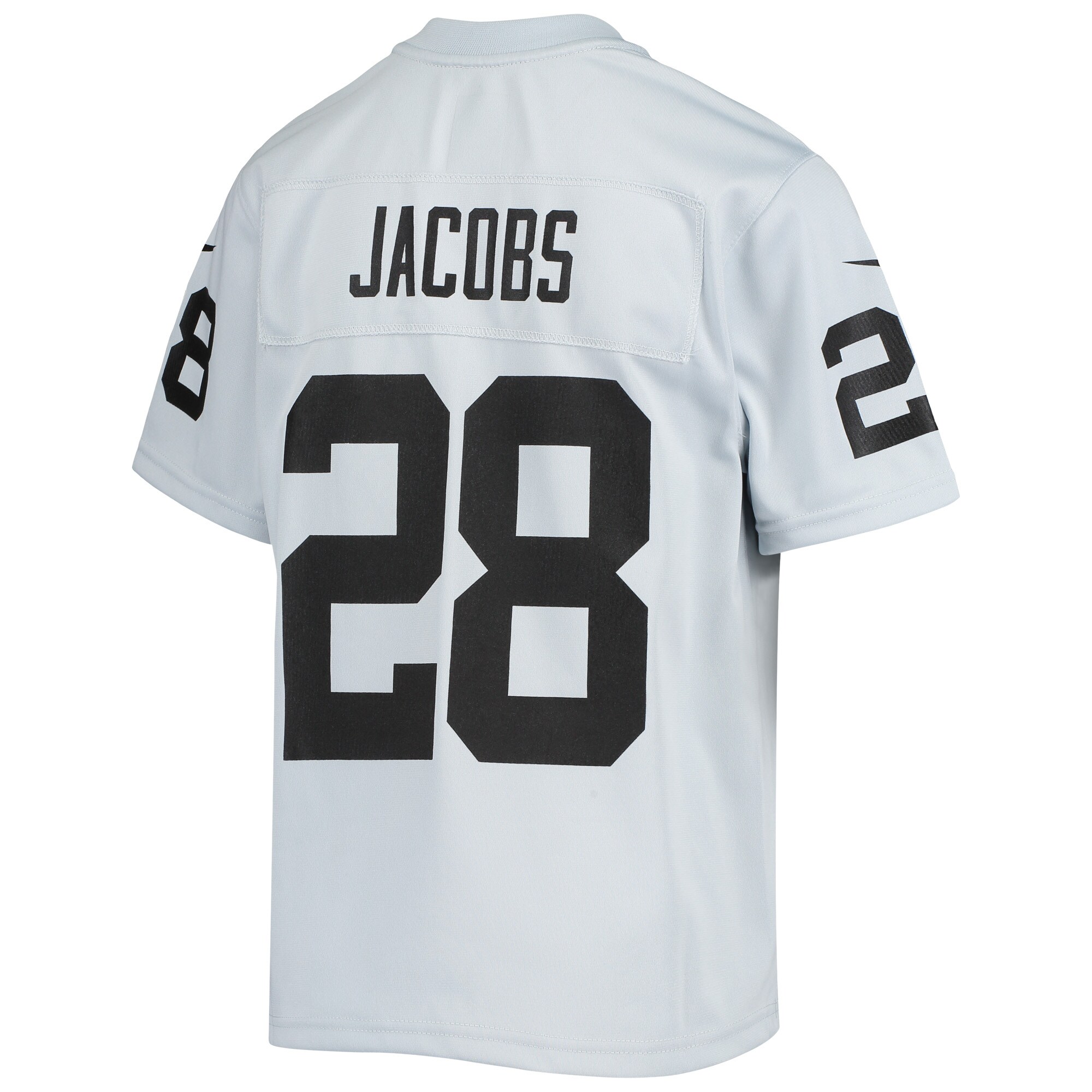 Josh Jacobs Las Vegas Raiders Youth Inverted Team Game Jersey - Silver