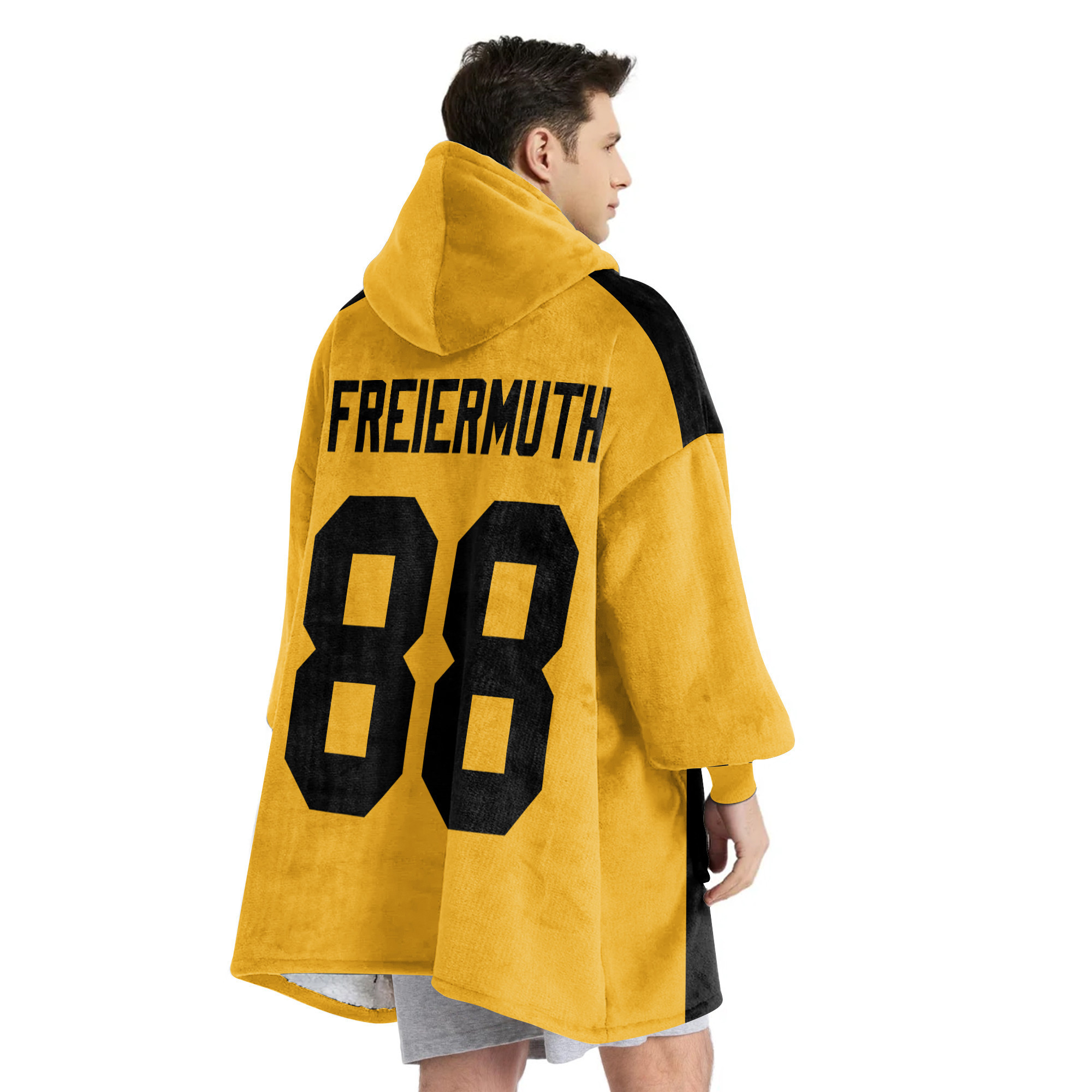 Adult 88 Pittsburgh Football Unisex Blanket Hoodie