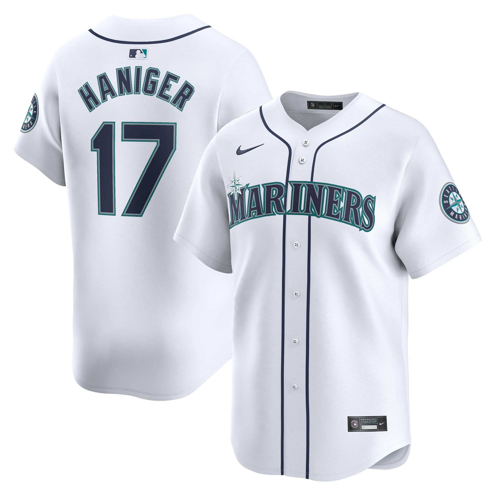Men's Seattle Mariners Mitch Haniger  White Home Limited Player Jersey