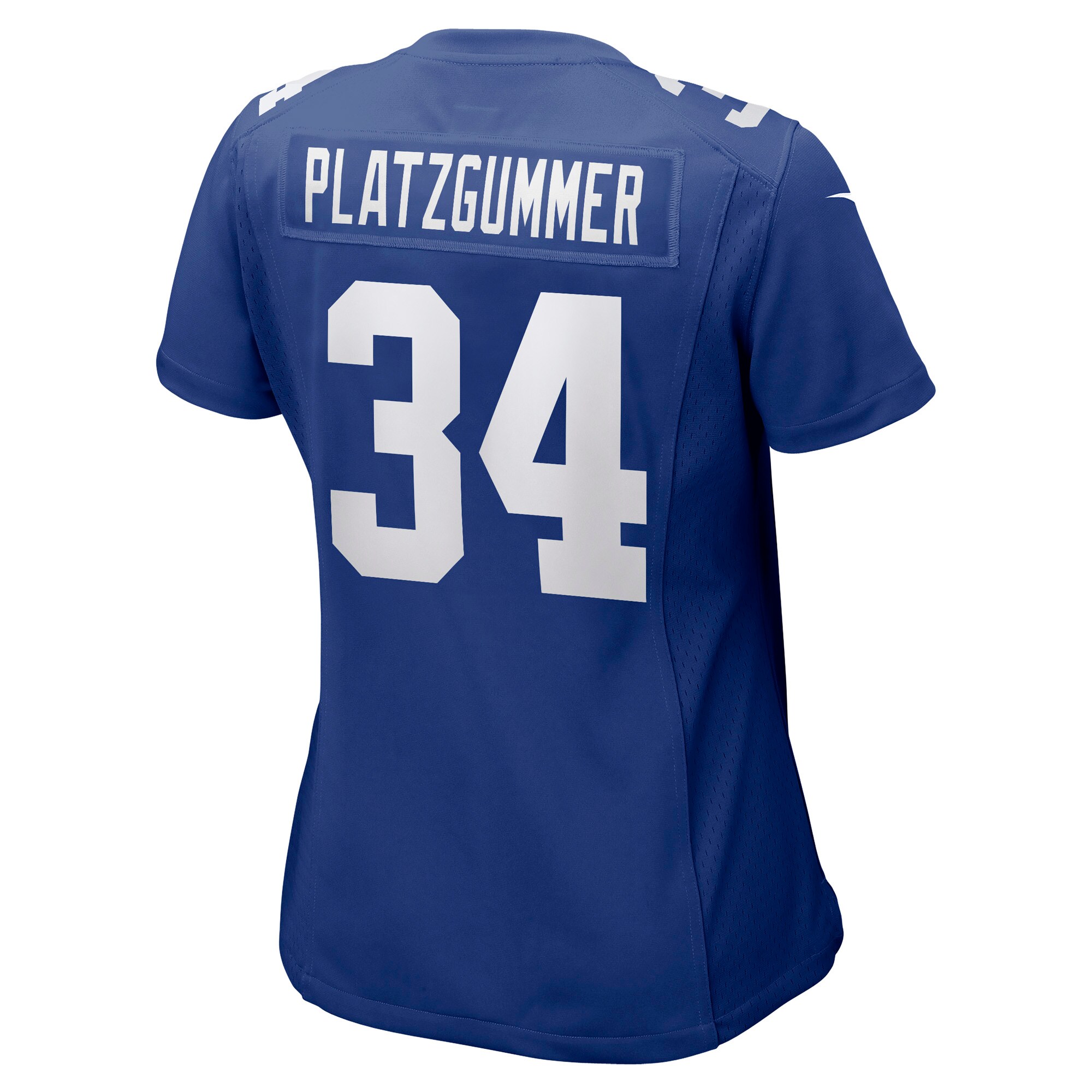 Sandro Platzgummer New York Giants Women's Game Player Jersey - Royal