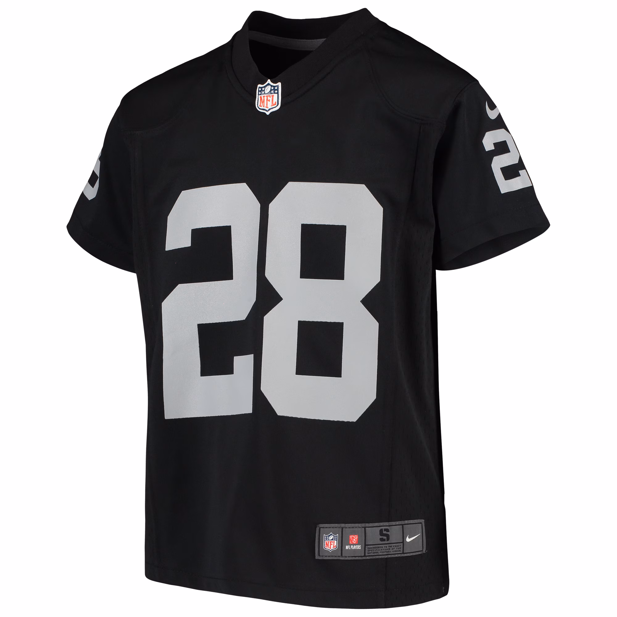 Josh Jacobs Las Vegas Raiders Youth Game Jersey - Black