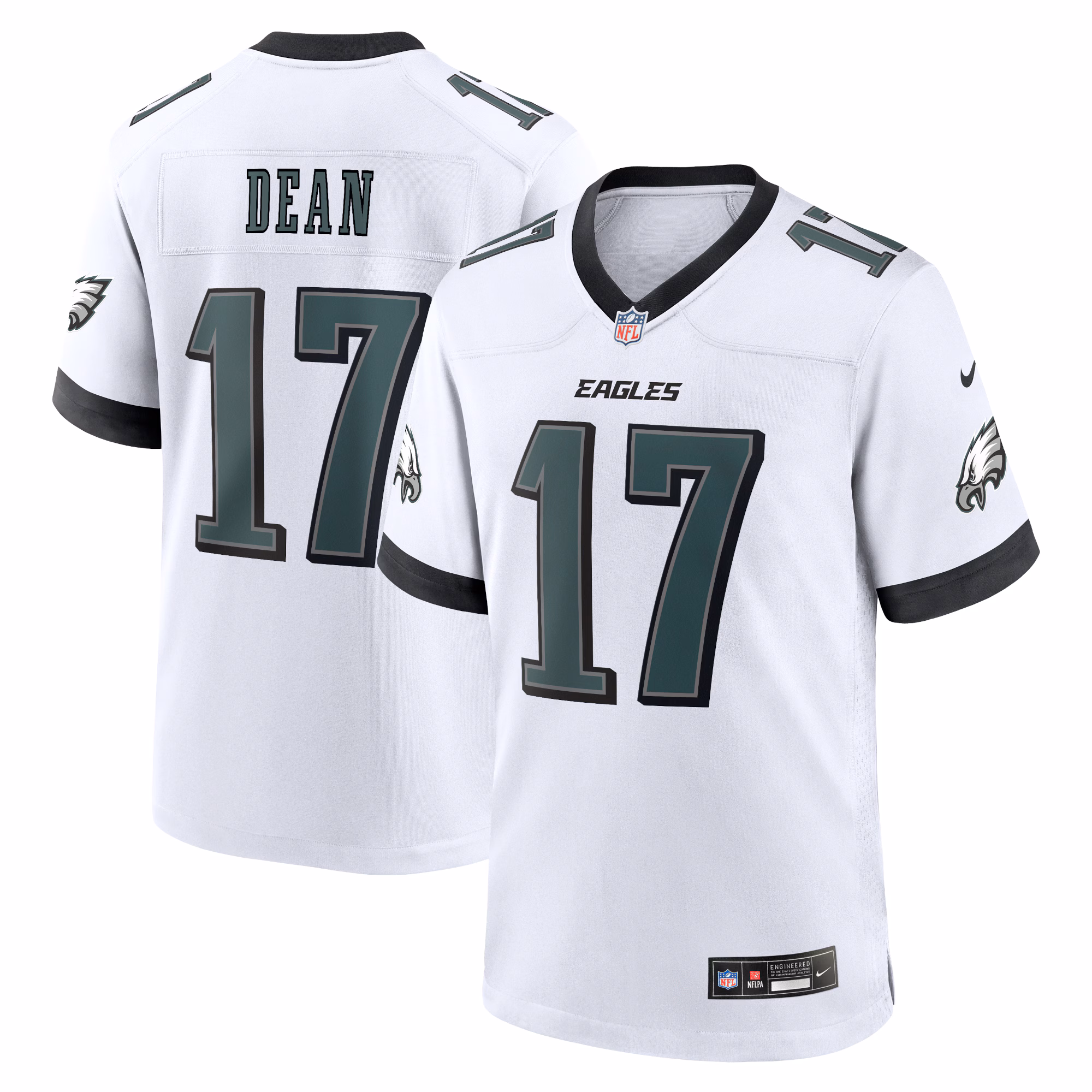 Nakobe Dean Philadelphia Eagles White Game Jersey - White