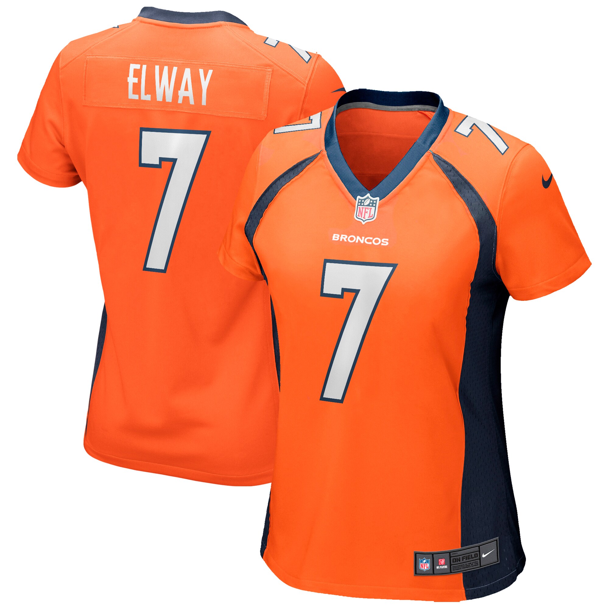 John Elway Denver Broncos Women's Retired Player Jersey - Navy