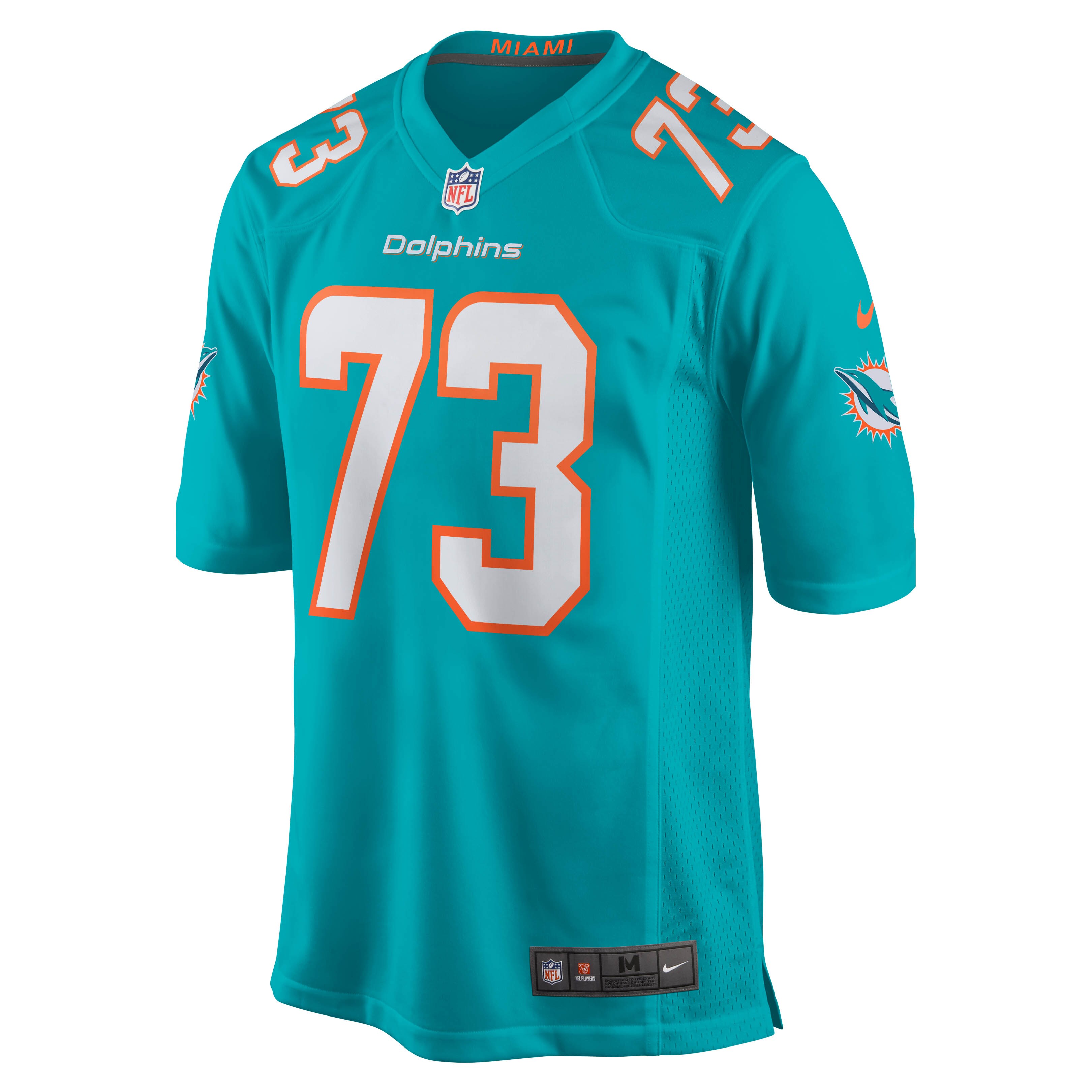 Austin Jackson Miami Dolphins Game Jersey - Aqua