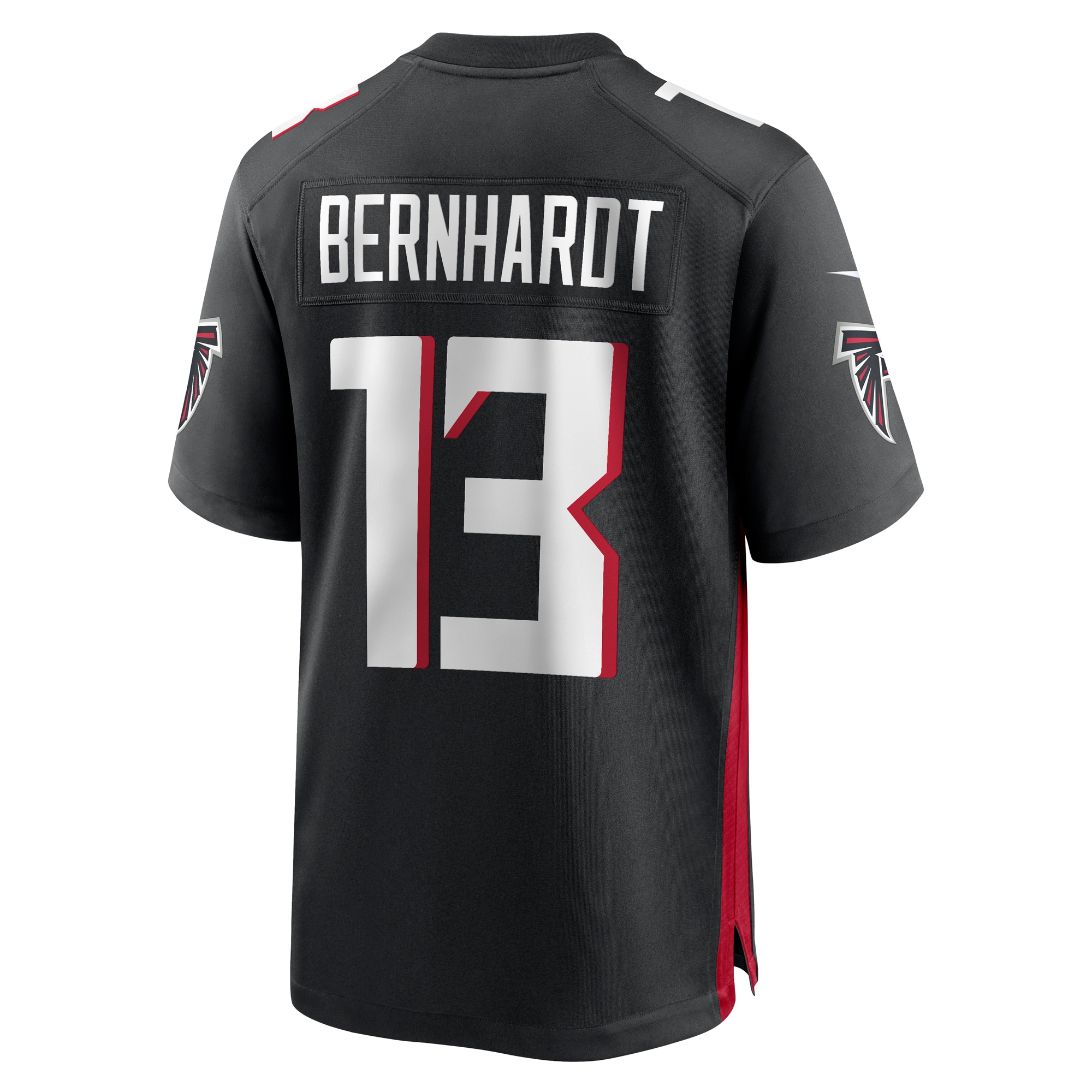 Jared Bernhardt Atlanta Falcons  Player Game Jersey - Black