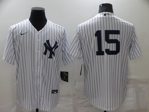 Men's  New York Yankees #15 Thurman Munson White Cool Base Stitched MLB Jersey