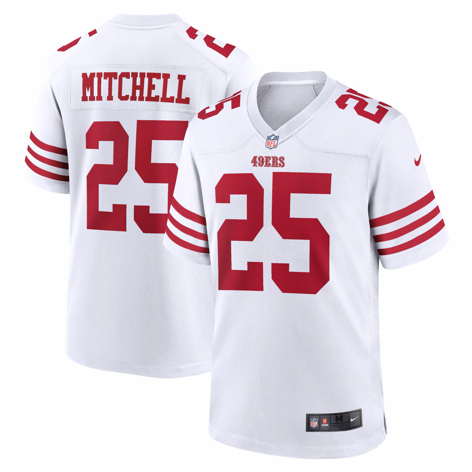 Elijah Mitchell San Francisco 49ers Team Player Game Jersey - Scarlet