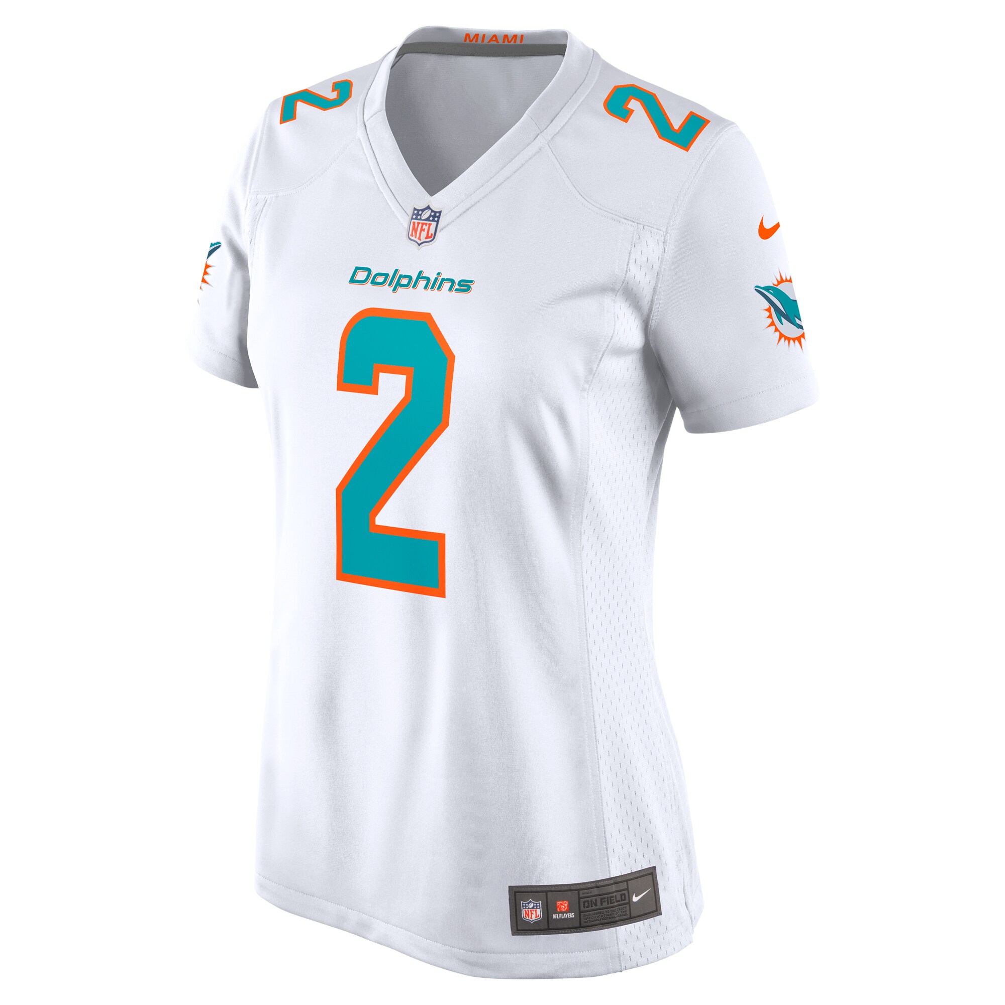 Bradley Chubb Miami Dolphins  Women's Game Player Jersey - White