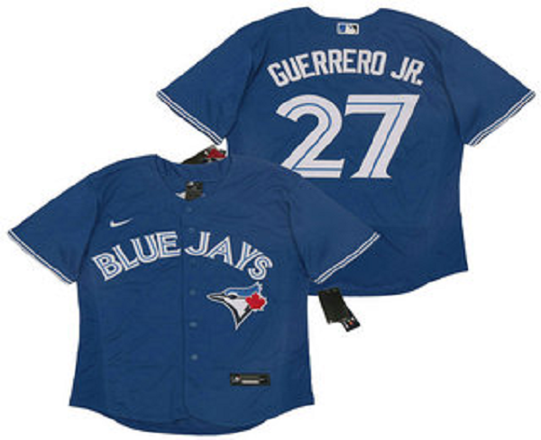 Men's Toronto Blue Jays #27 Vladimir Guerrero Jr. Blue Stitched MLB Flex Base  Jersey
