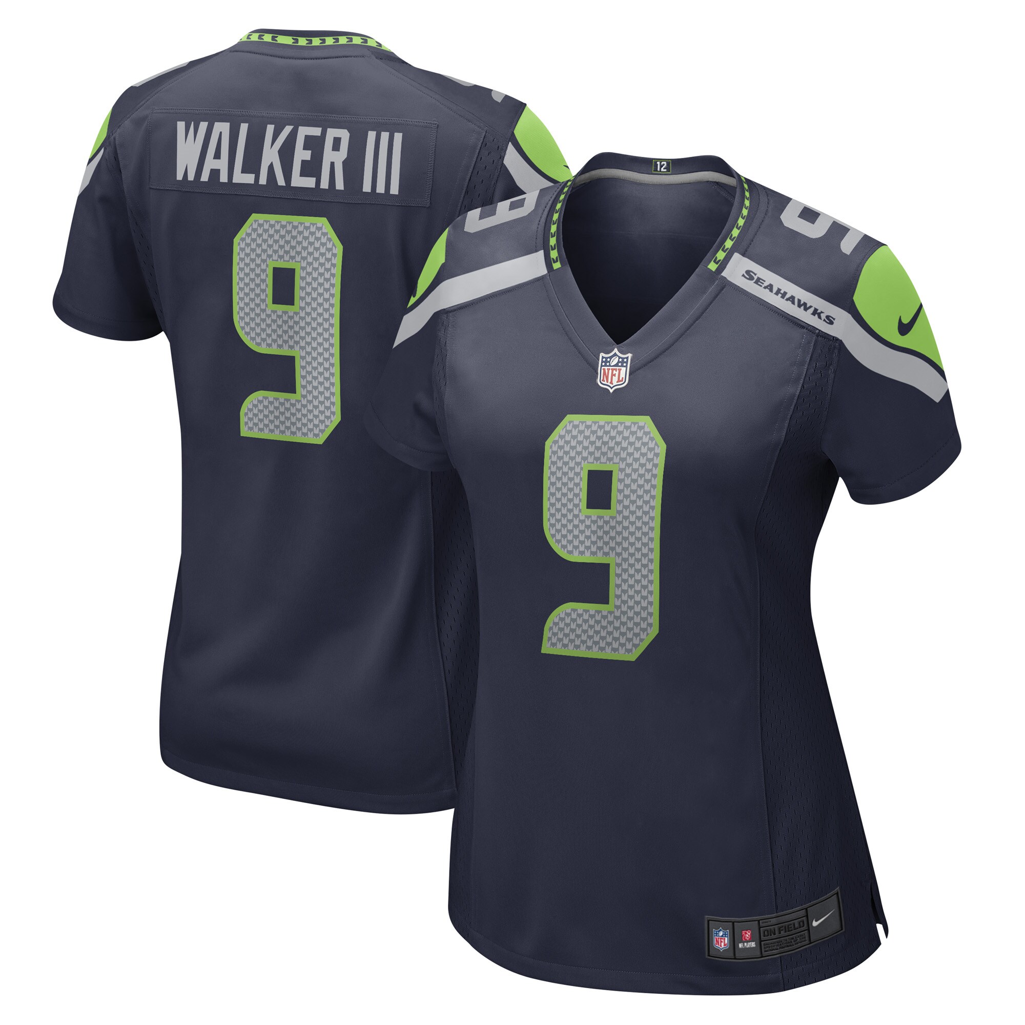 Kenneth Walker III Seattle Seahawks  Women's Game Player Jersey - College Navy