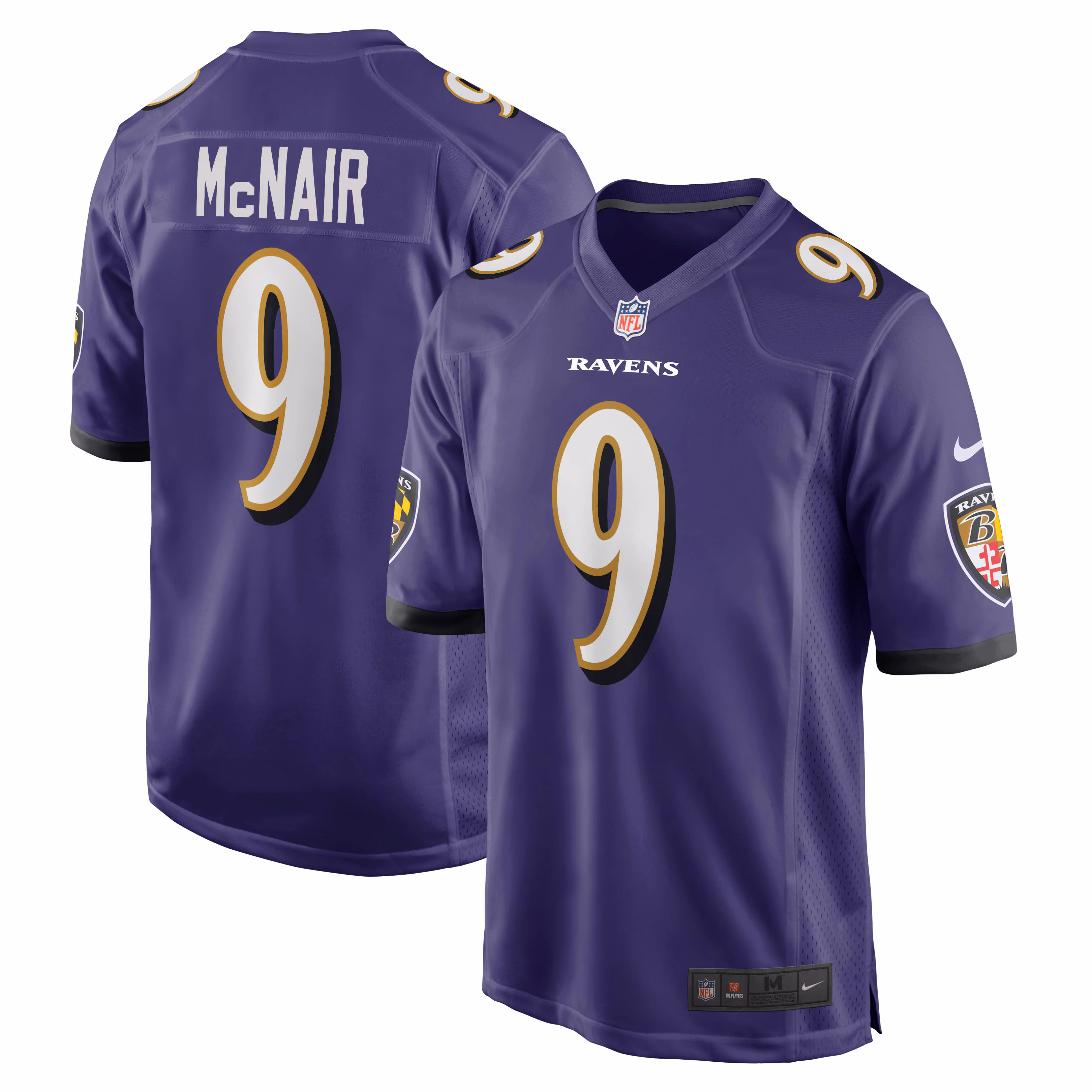 Steve McNair Baltimore Ravens Game Retired Player Jersey - Purple