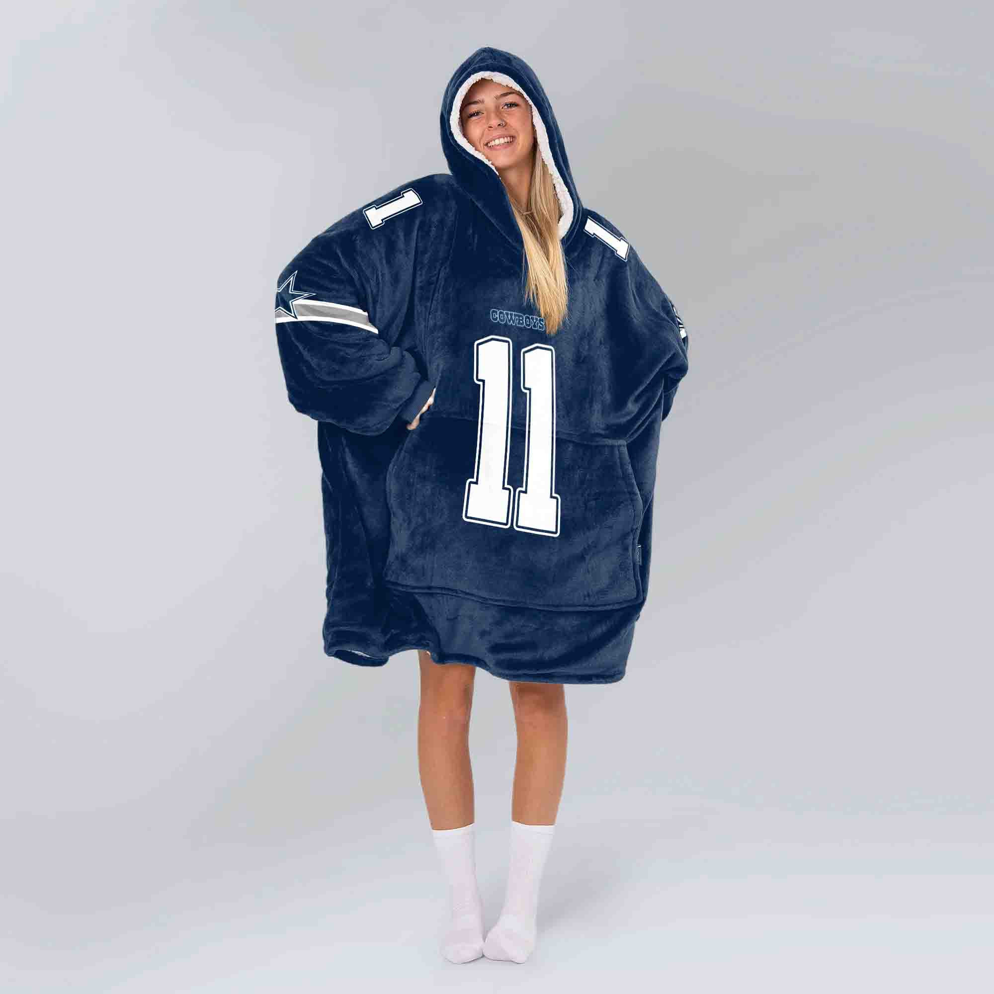 Adult M.P 11 Dallas Football Unisex Blanket Hoodie