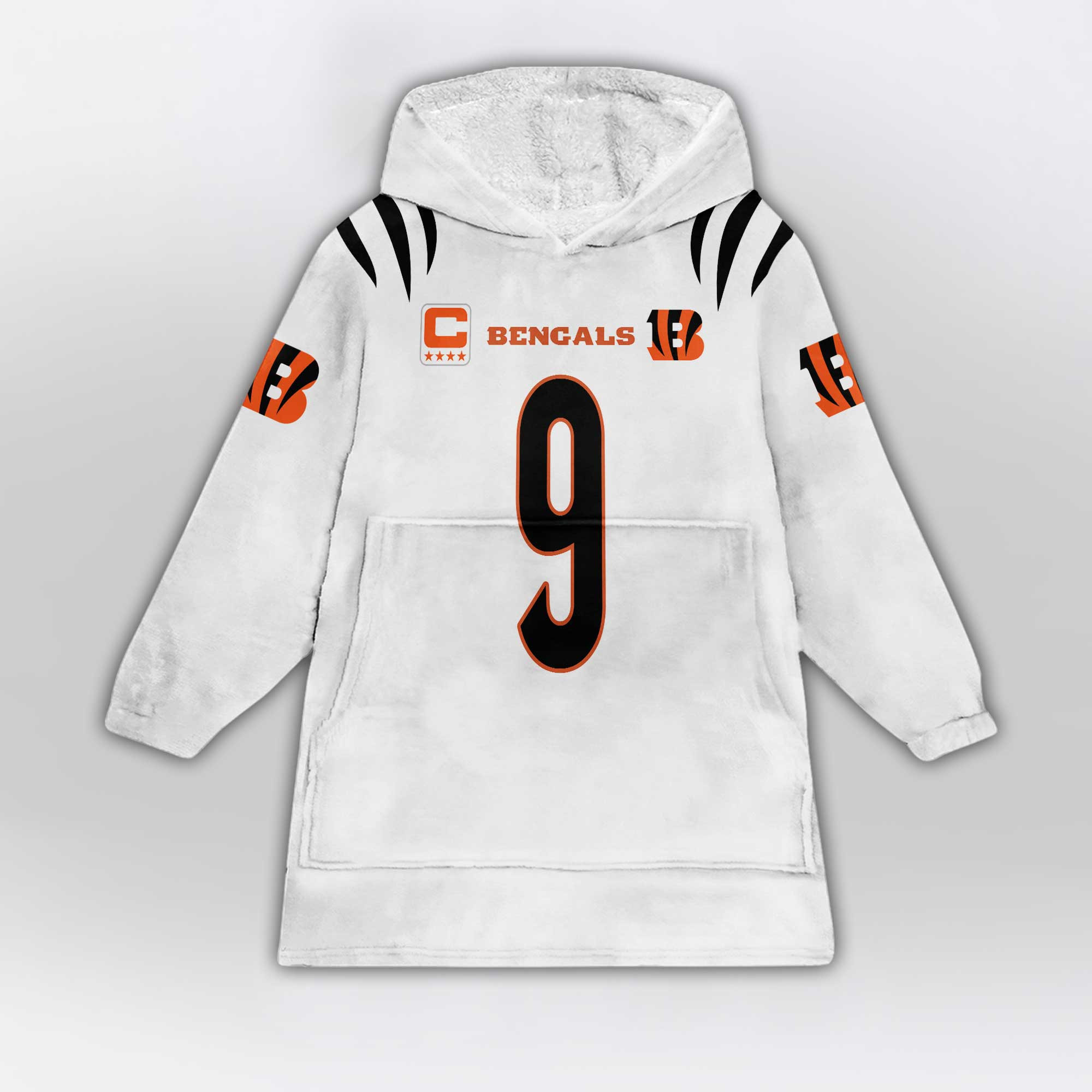 Kid 9 Cincinnati Football Unisex Blanket Hoodie
