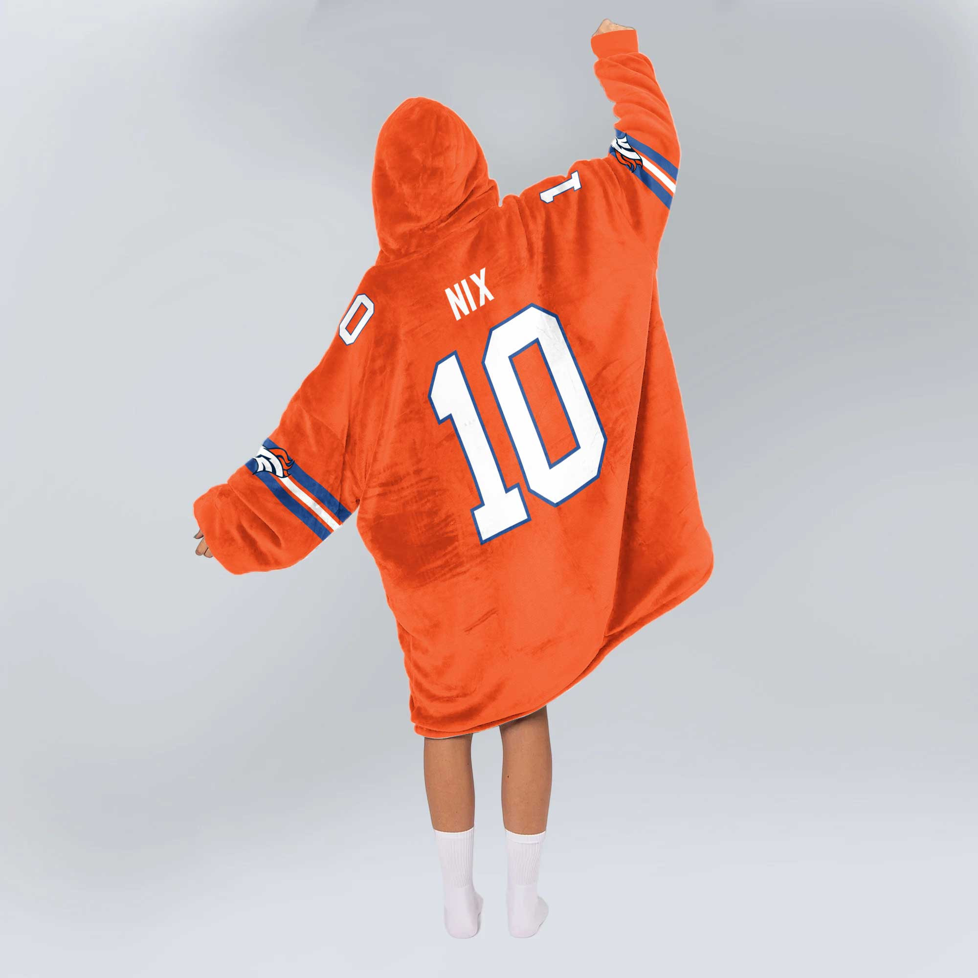 Adult B.N 10 Captain Denver Football Unisex Blanket Hoodie