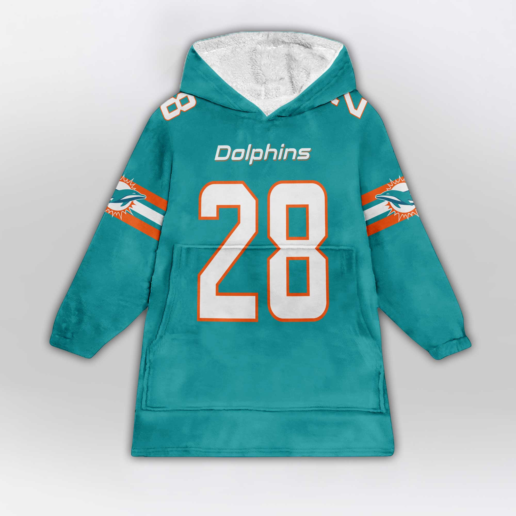 Kid 28 Miami Football Unisex Blanket Hoodie