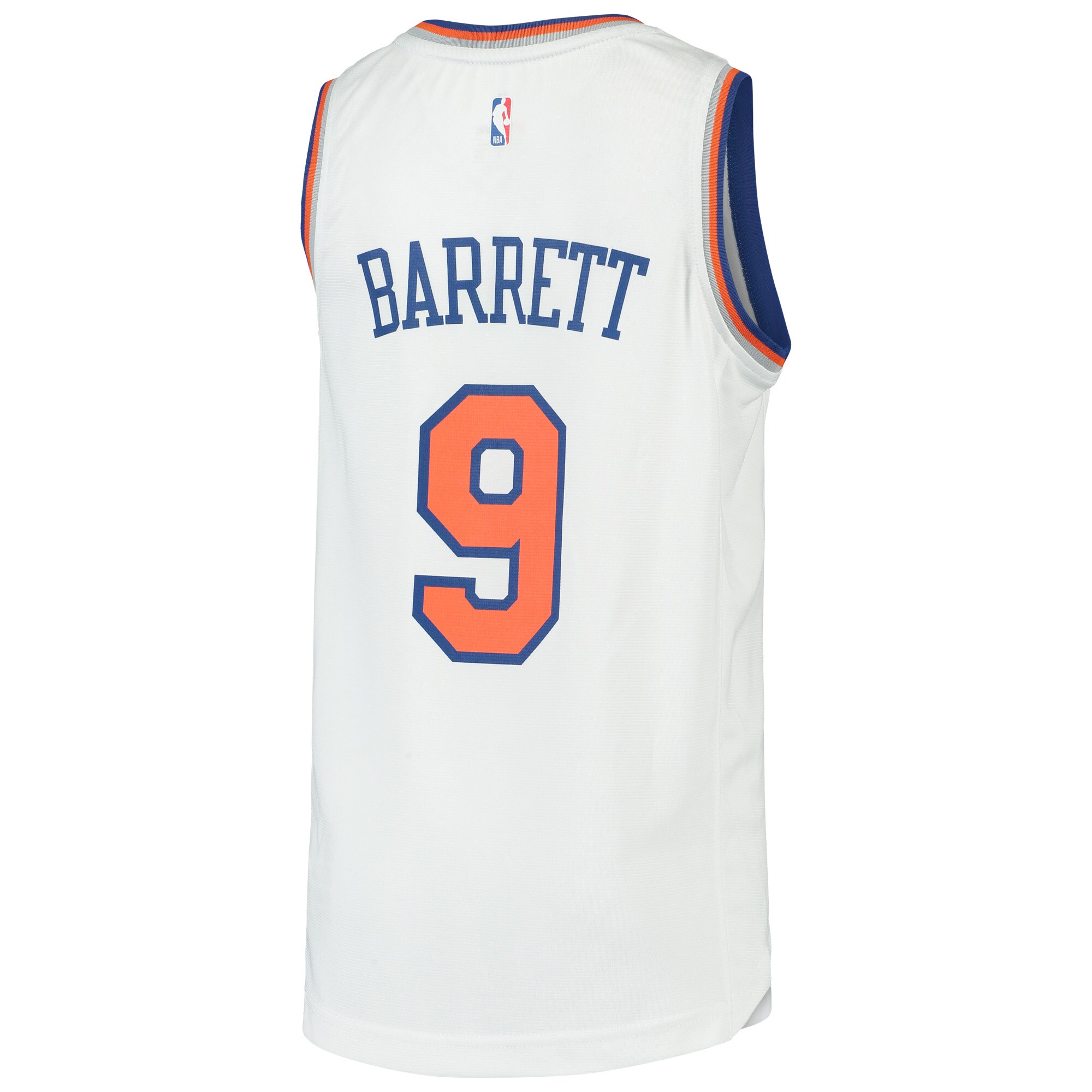 RJ Barrett New York Knicks  Youth 2019 NBA Draft First Round Pick Fast Break Replica Jersey - Association Edition - White