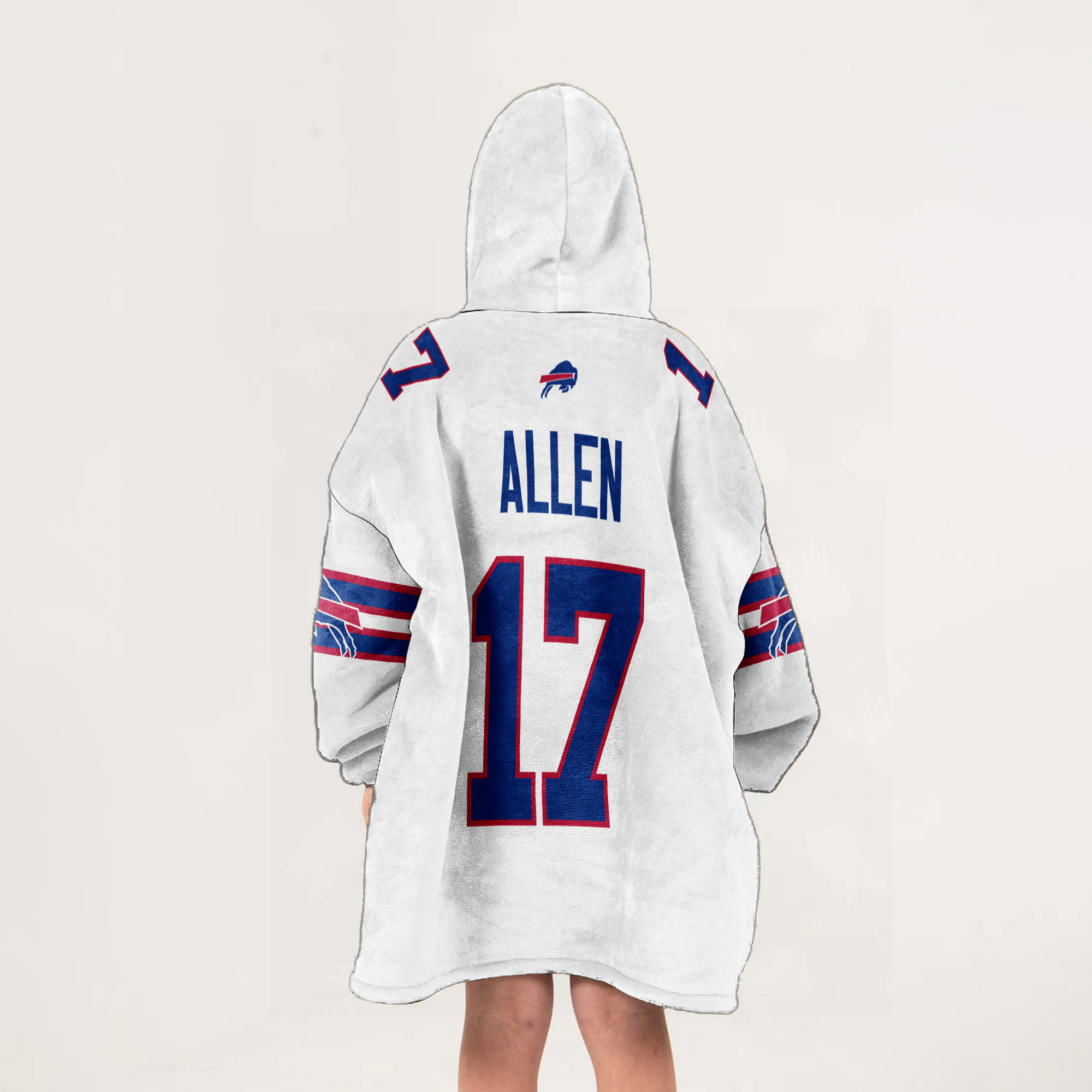 Kid J.A. 17 Buffalo Football Unisex Blanket Hoodie