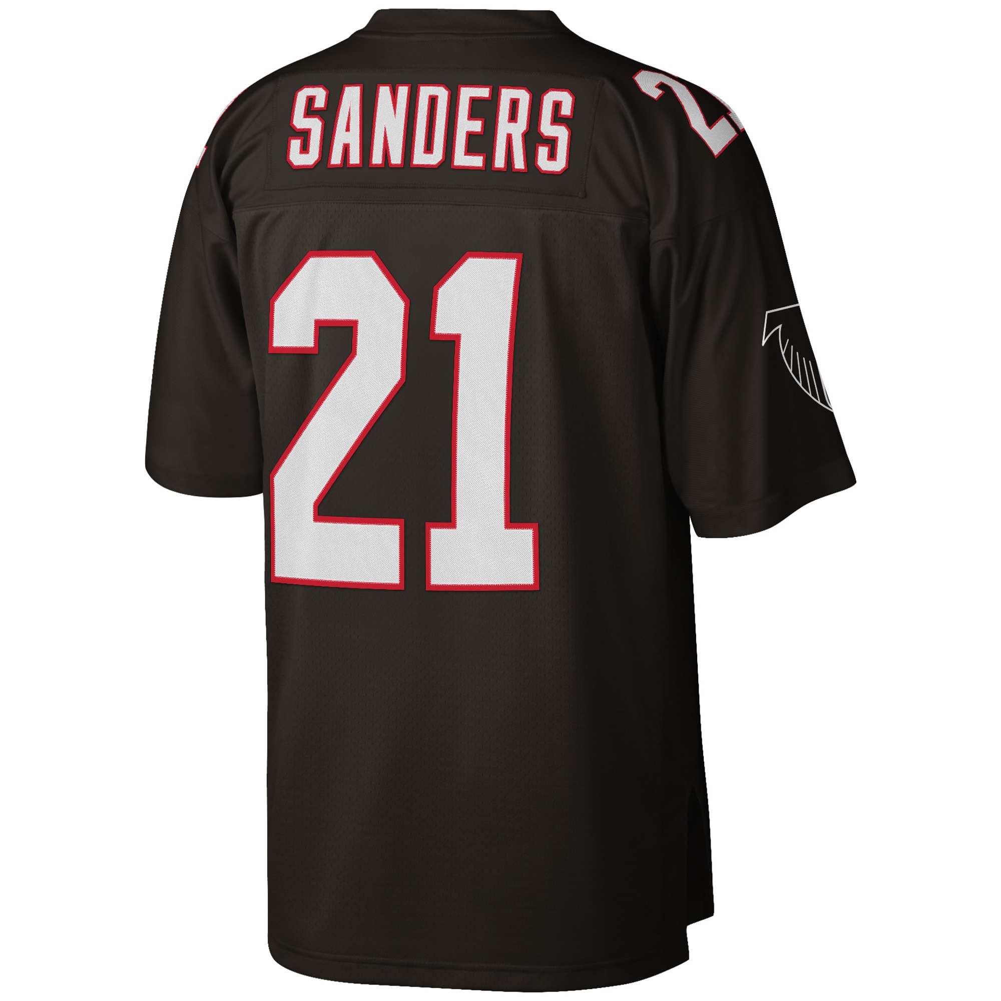 Deion Sanders Atlanta Falcons  Big & Tall 1992 Retired Player Replica Jersey - Black
