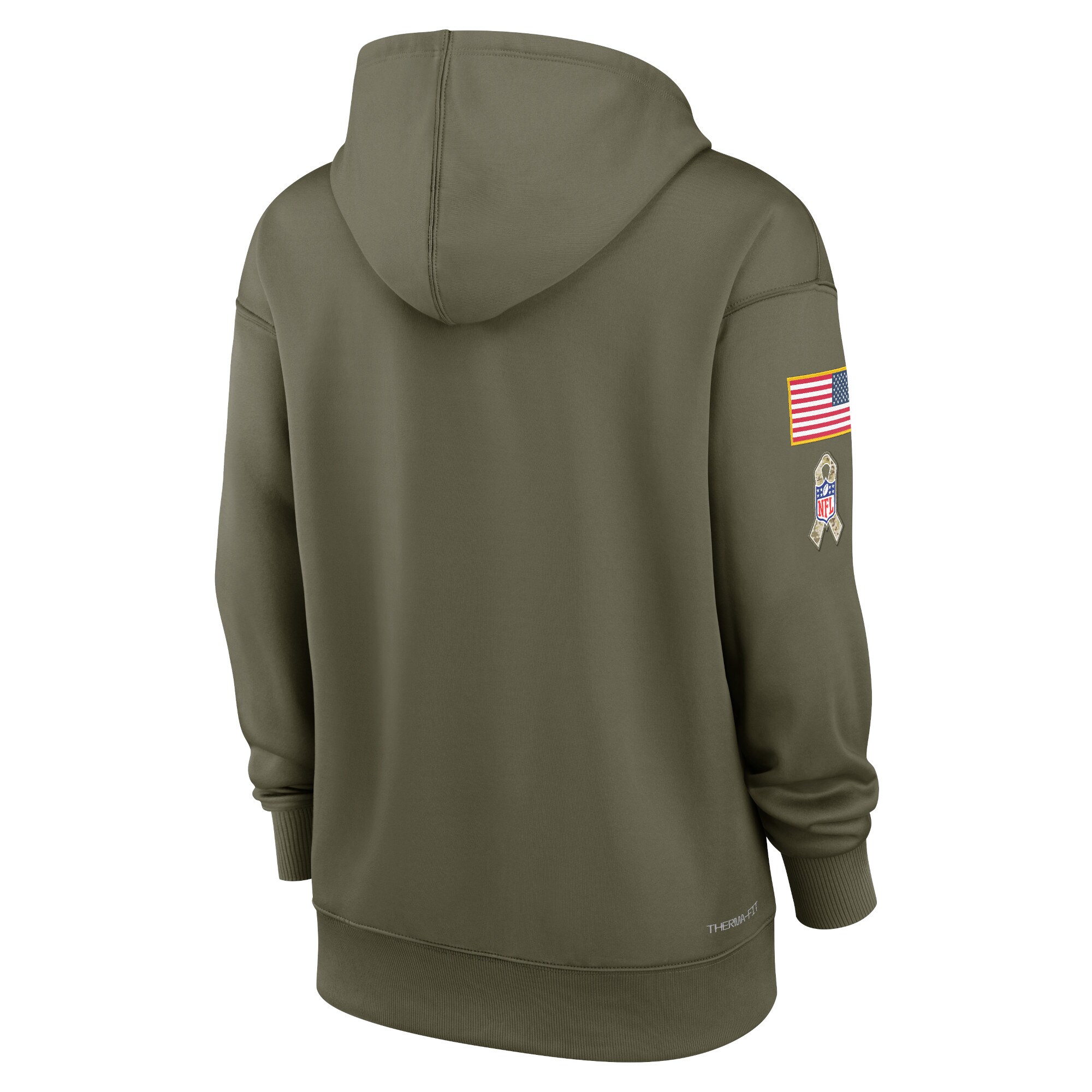 Indianapolis Colts Women's 2022 Salute To Service Performance Pullover Hoodie - Olive