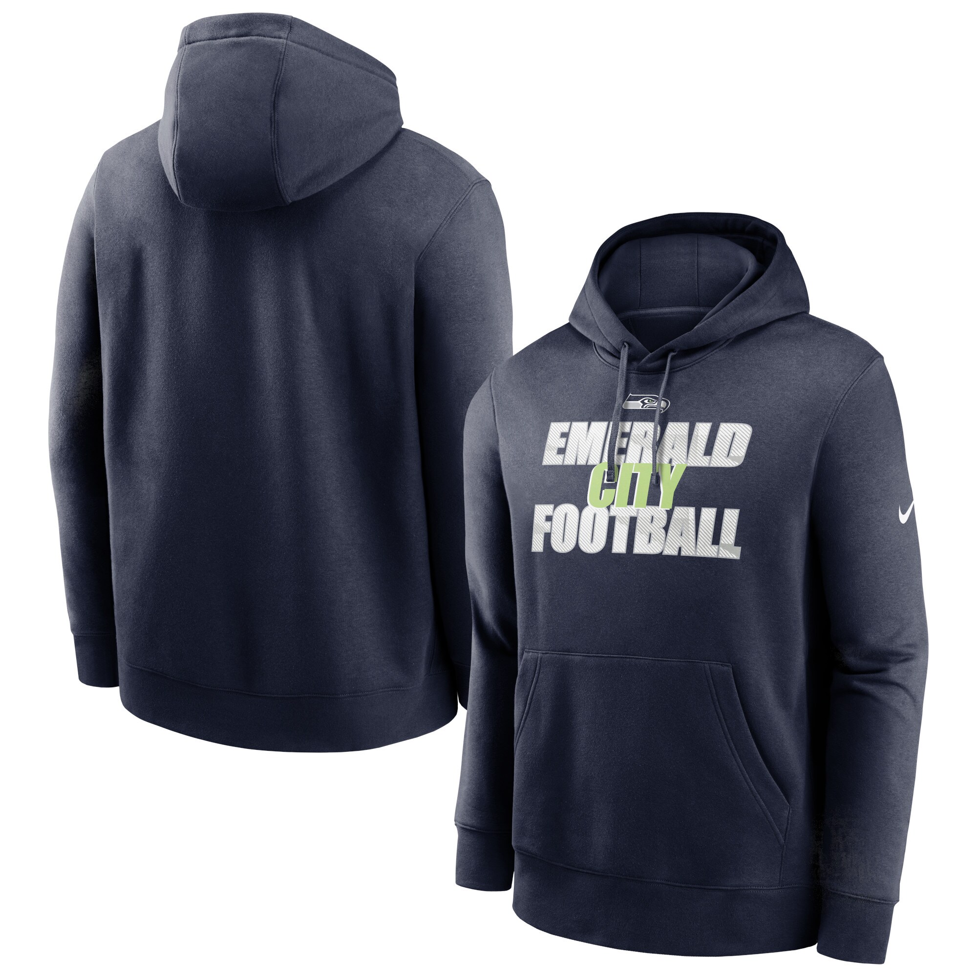 Seattle Seahawks Fan Gear Local Club Pullover Hoodie - College Navy