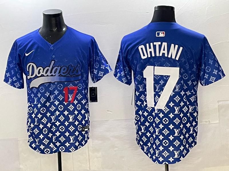 Men's #17 Shohei Ohtani Los Angeles Dodgers 2025 Custom Cool Jersey