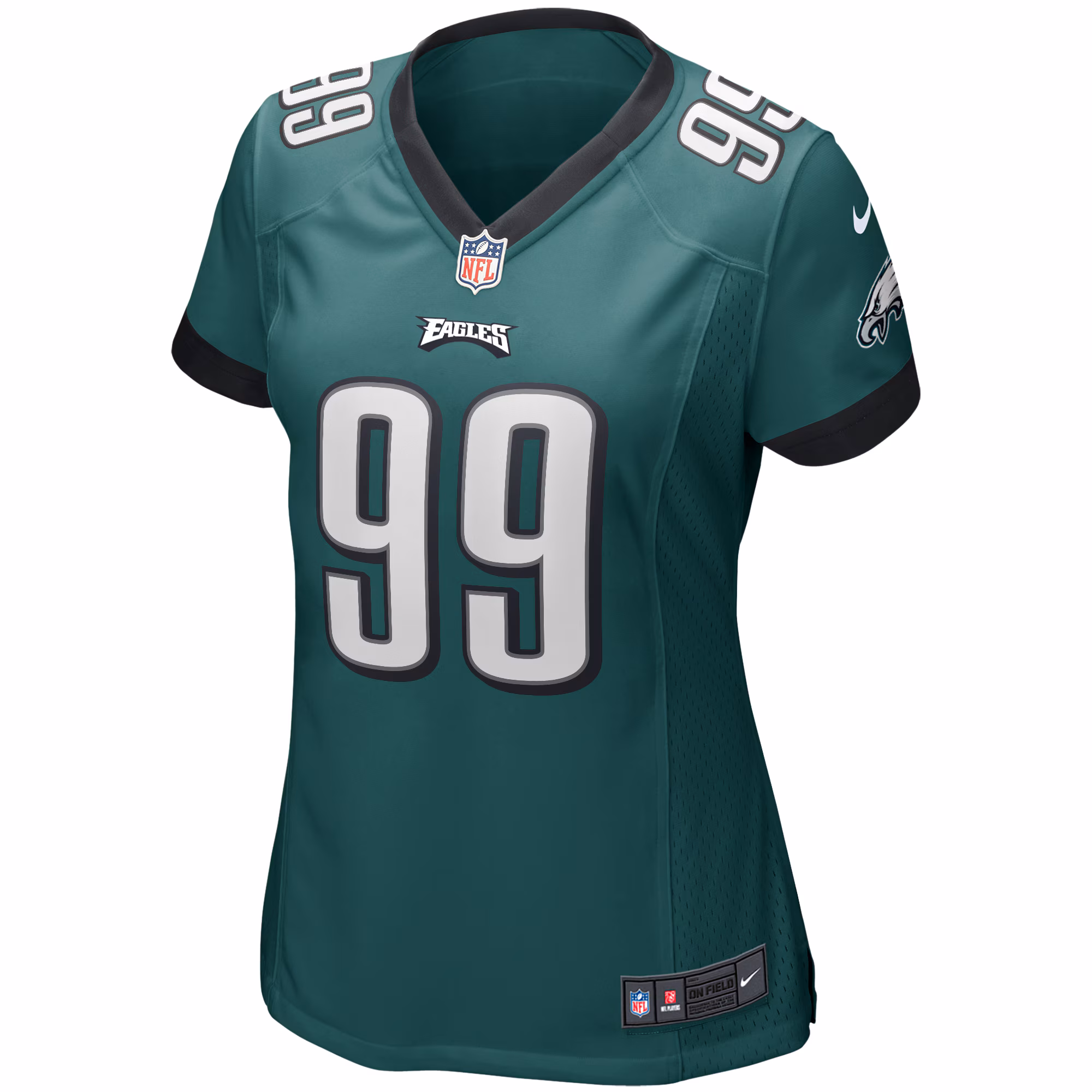 Jerome Brown Philadelphia Eagles Women's Game Retired Player Jersey - Midnight Green