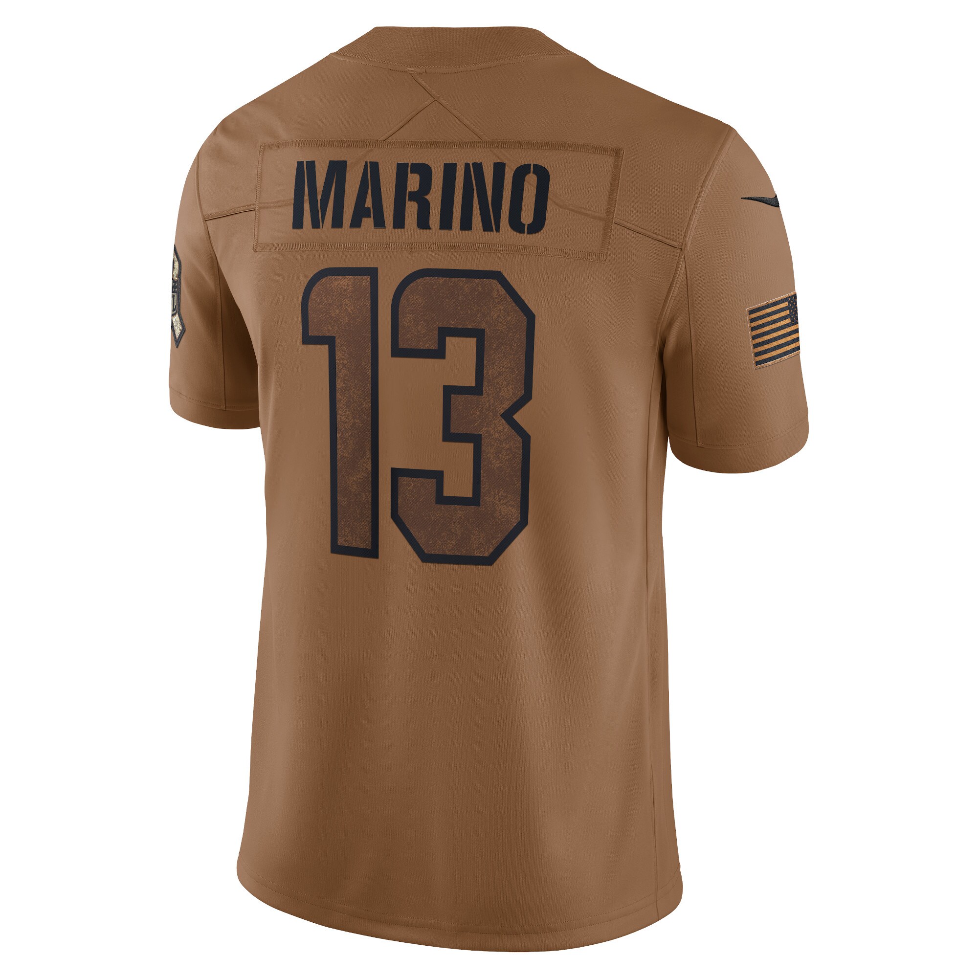 Dan Marino Miami Dolphins  2023 Salute To Service Retired Player Limited Jersey - Brown