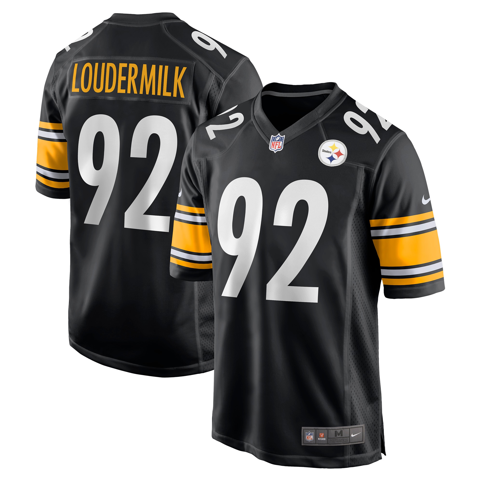 Isaiahh Loudermilk Pittsburgh Steelers  Game Jersey - Black