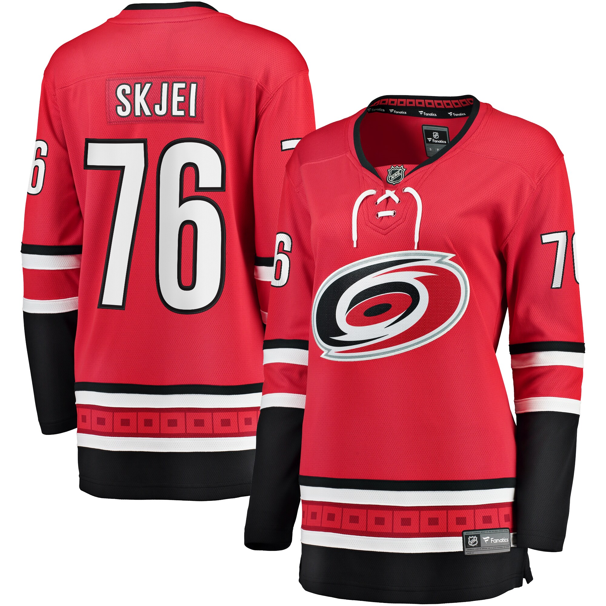 Brady Skjei Carolina Hurricanes Women's Breakaway Player Jersey - Red