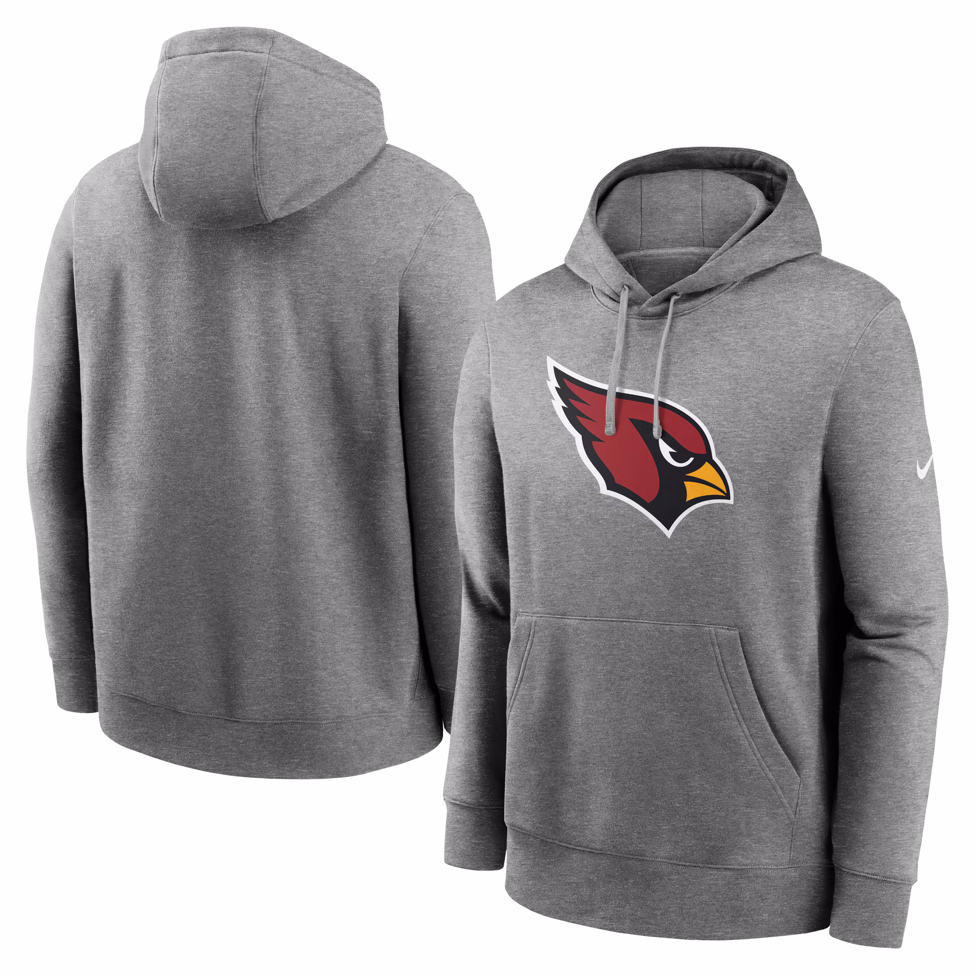 Arizona Cardinals Rewind Club Fleece Pullover Hoodie - Heathered Gray