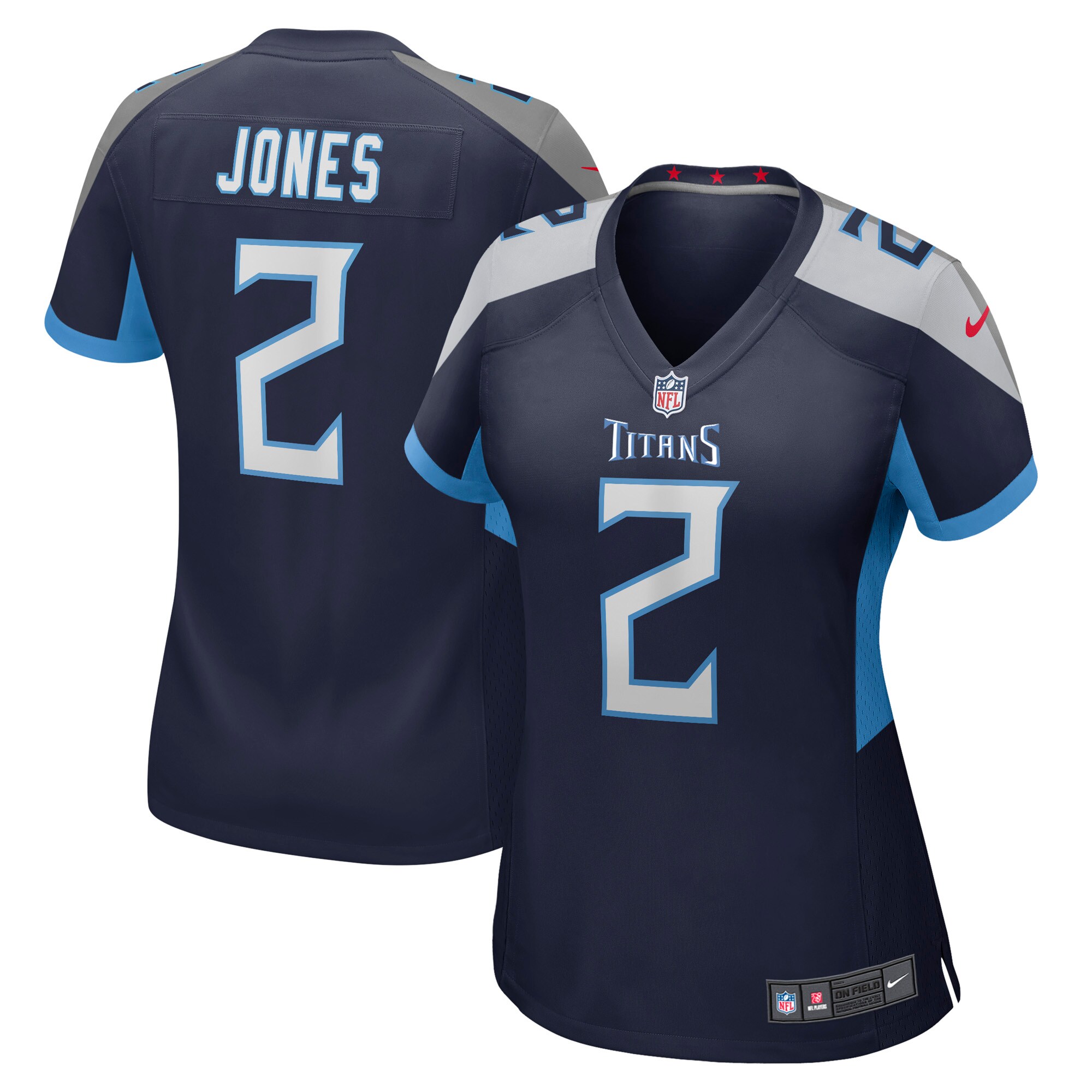 Julio Jones Tennessee Titans  Women's Game Jersey - Navy