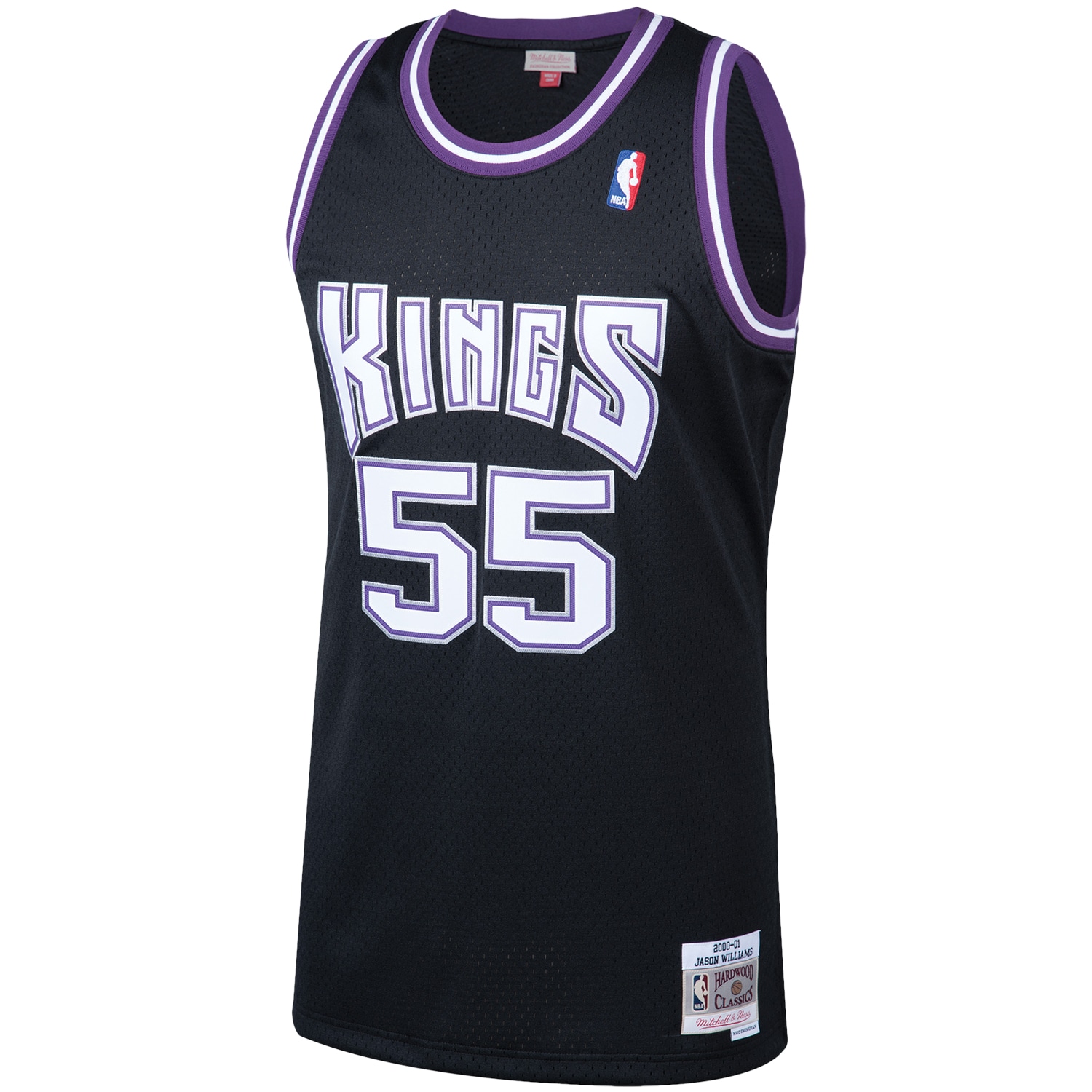 Jason Williams Sacramento Kings Mitchell & Ness 2000-01 Hardwood Classics Swingman Player Jersey - Black