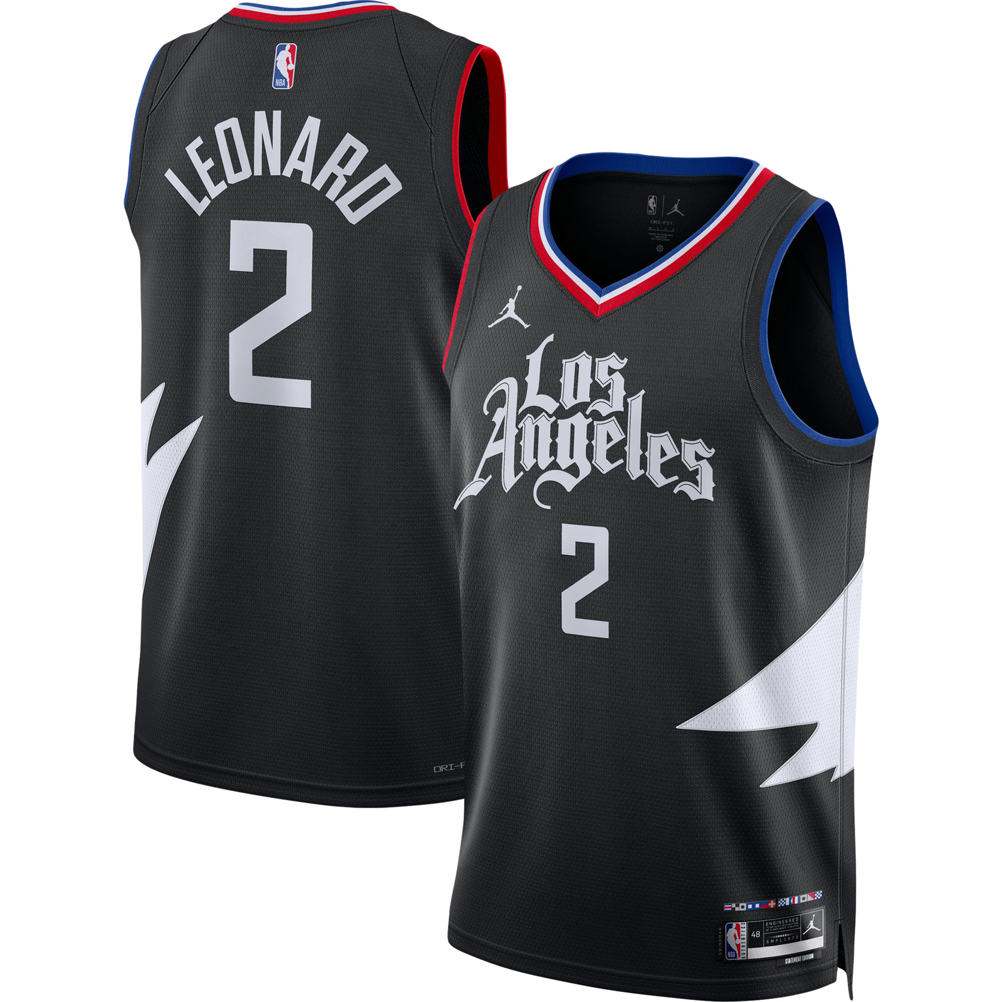 Kawhi Leonard 2022/23 LA Clippers  Unisex Swingman Jersey - Statement Edition - Black