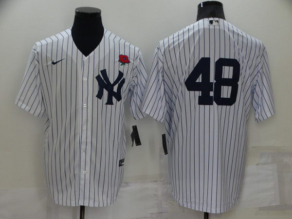 Men's  New York Yankees #48 Anthony Rizzo White Cool Base MLB Stitched Jersey