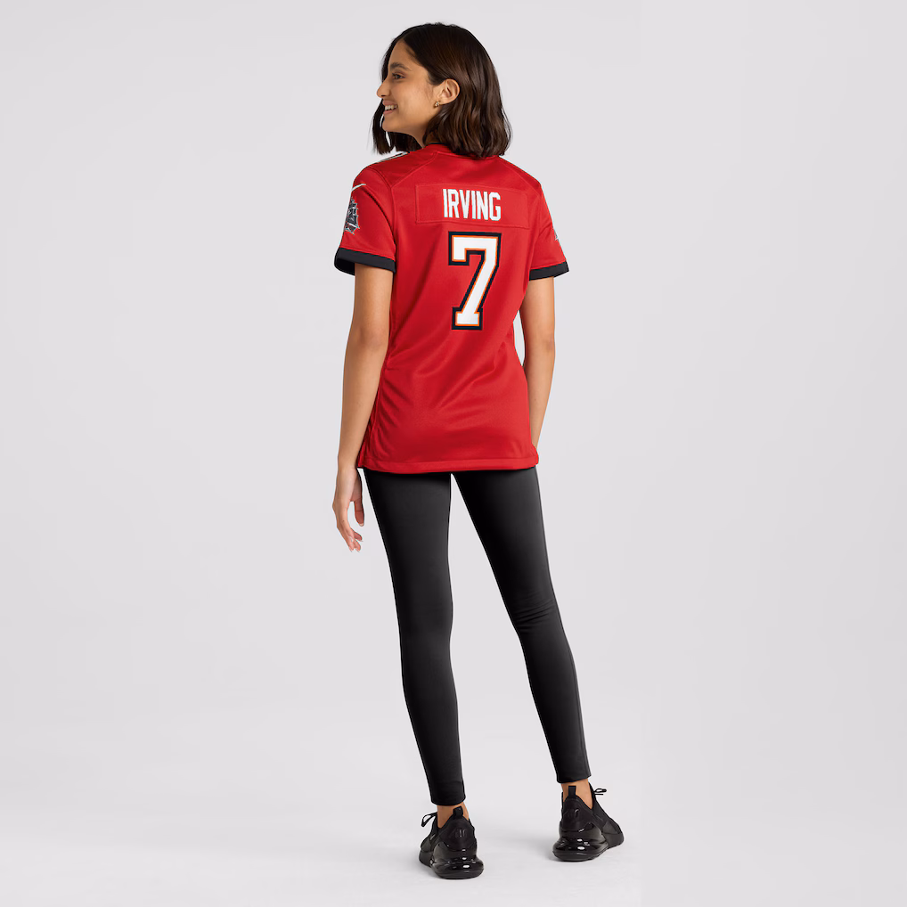 Bucky Irving #7 Tampa Bay Buccaneers Women's 50th Season Team Game Jersey - Red