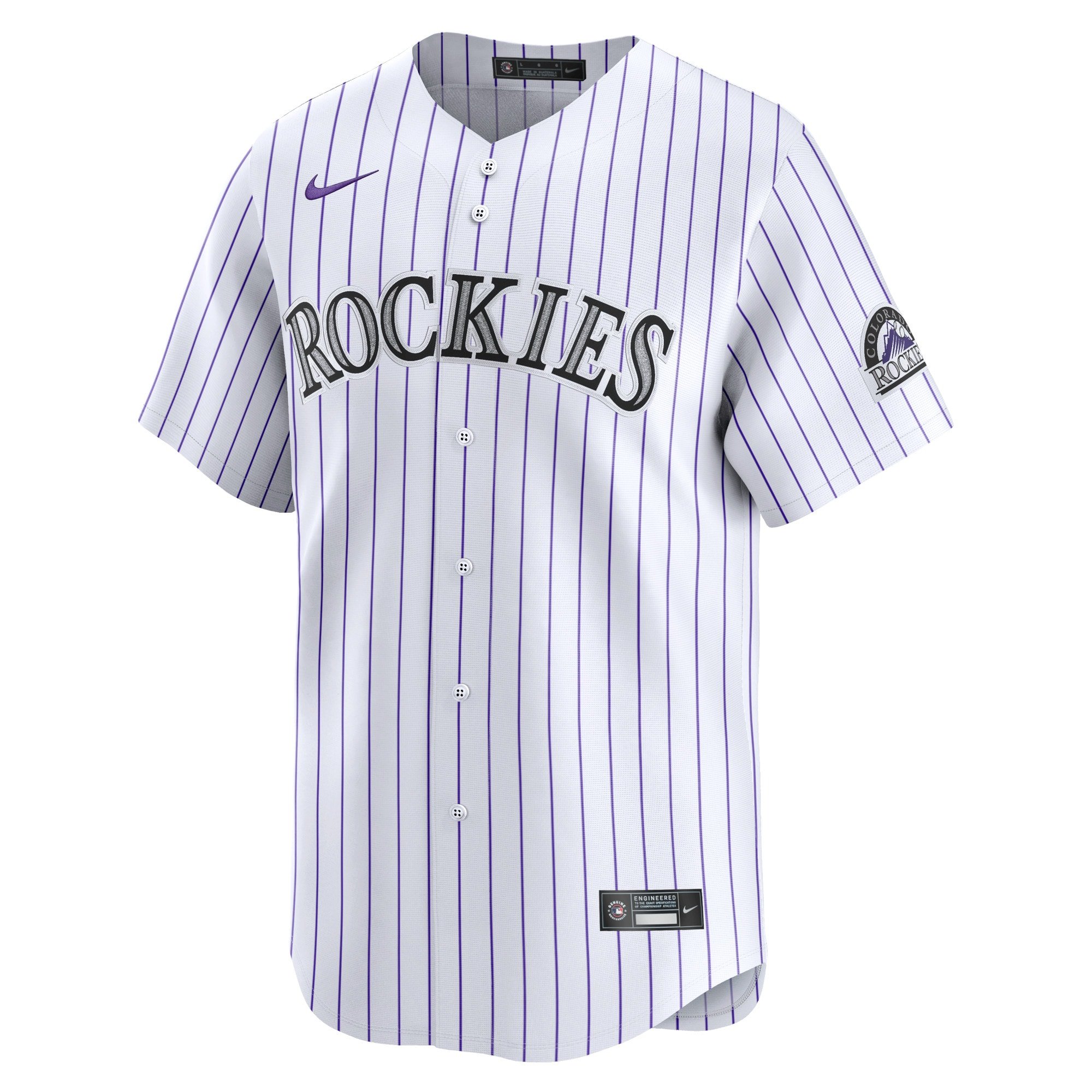 Men's Colorado Rockies Brenton Doyle  White Home Limited Player Jersey