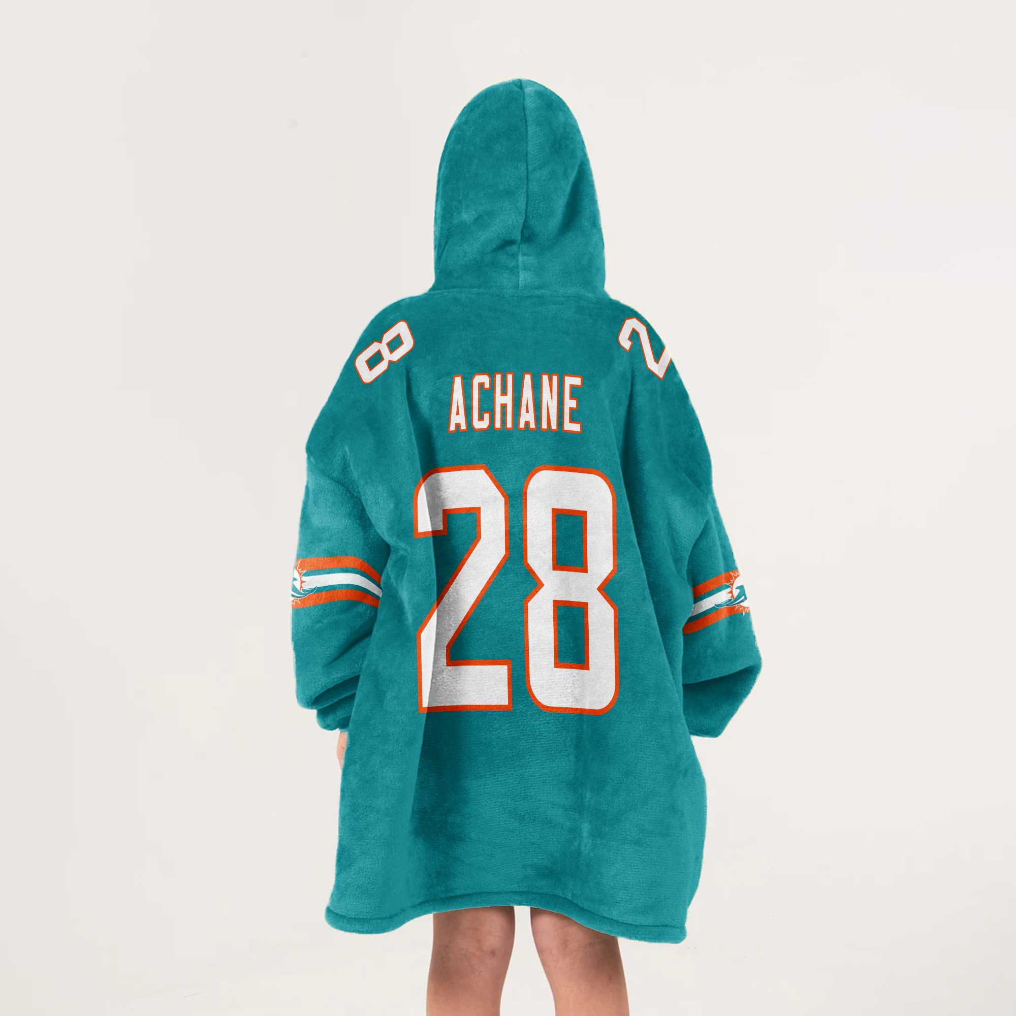 Kid 28 Miami Football Unisex Blanket Hoodie